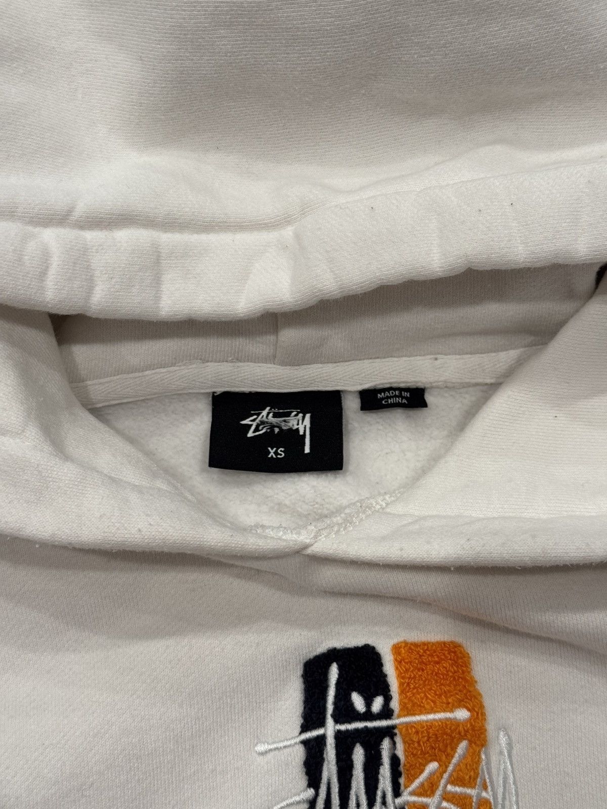 Stussy Stussy Pull Over Hoodie White Mens Size XS Small Chest Logo Size US XS / EU 42 / 0 - 6 Thumbnail