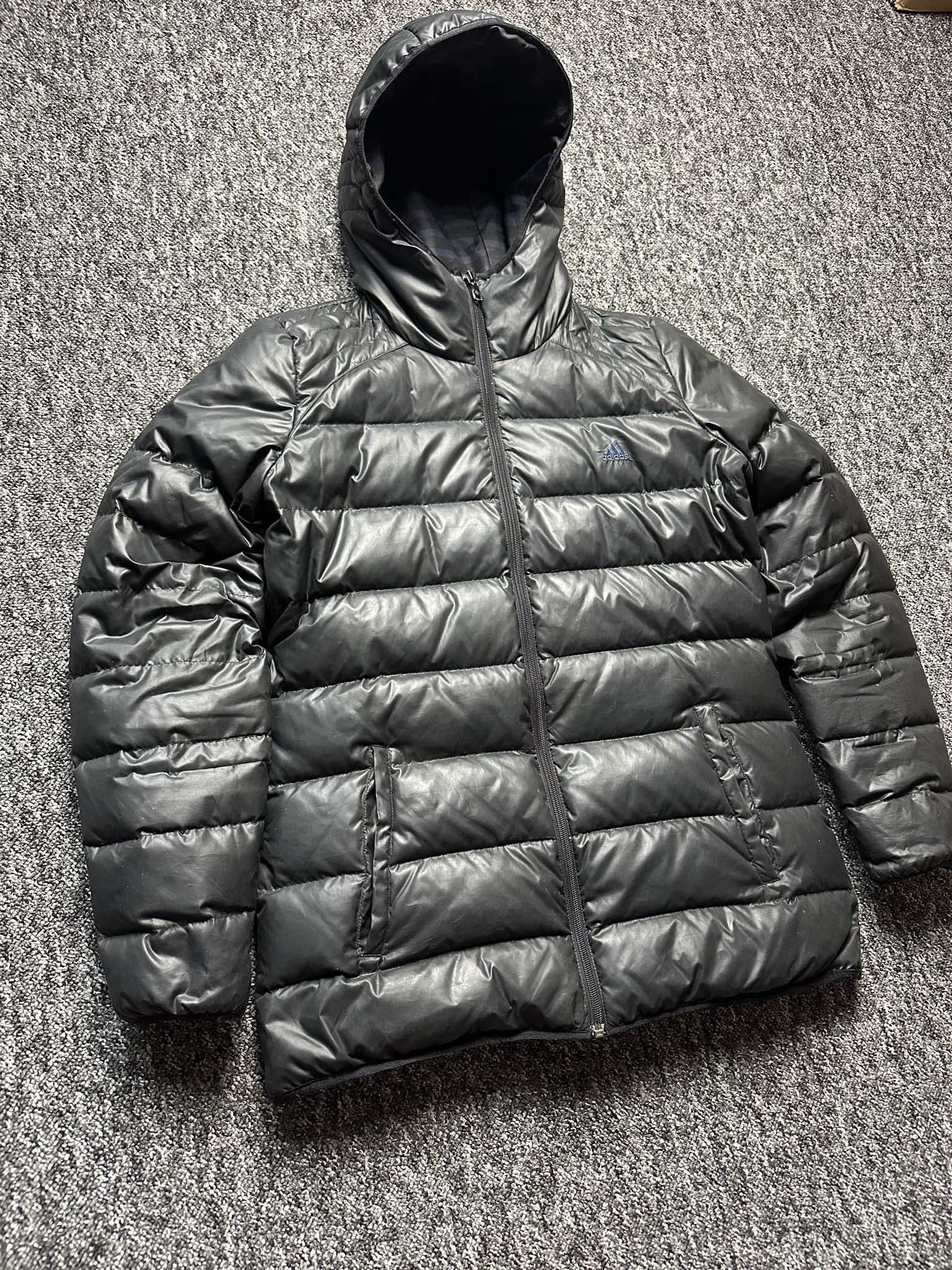 Adidas × Vintage Vintage Winter light jacket Adidas Logo y2k streetwear shiny Size US M / EU 48-50 / 2 - 2 Thumbnail