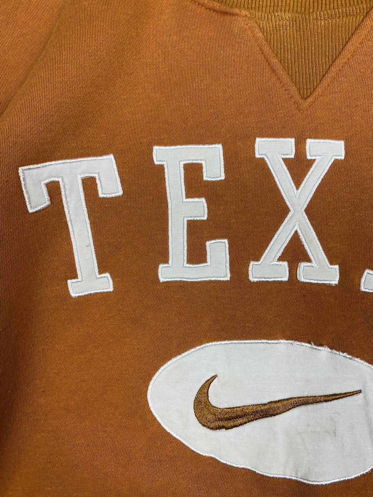 Nike Nike Texas Center Swoosh Sweatshirt Vintage 90s Orange Size US S / EU 44-46 / 1 - 6 Thumbnail