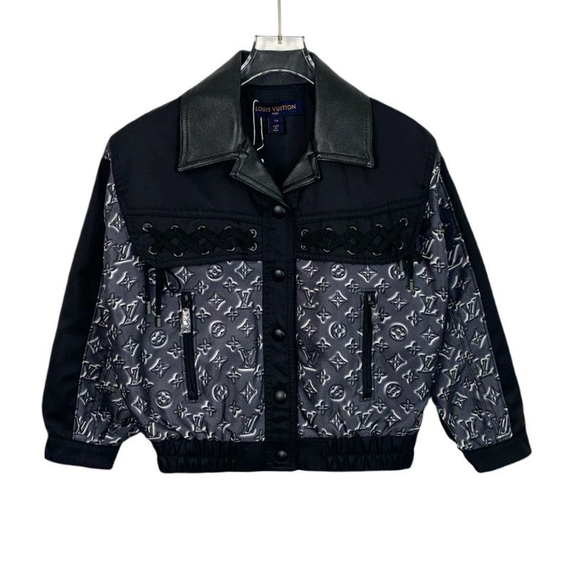Louis Vuitton Louis Vuitton Color-block logo full print lapel long-sleev Size XXS / US 00 / IT 34 - 1 Thumbnail