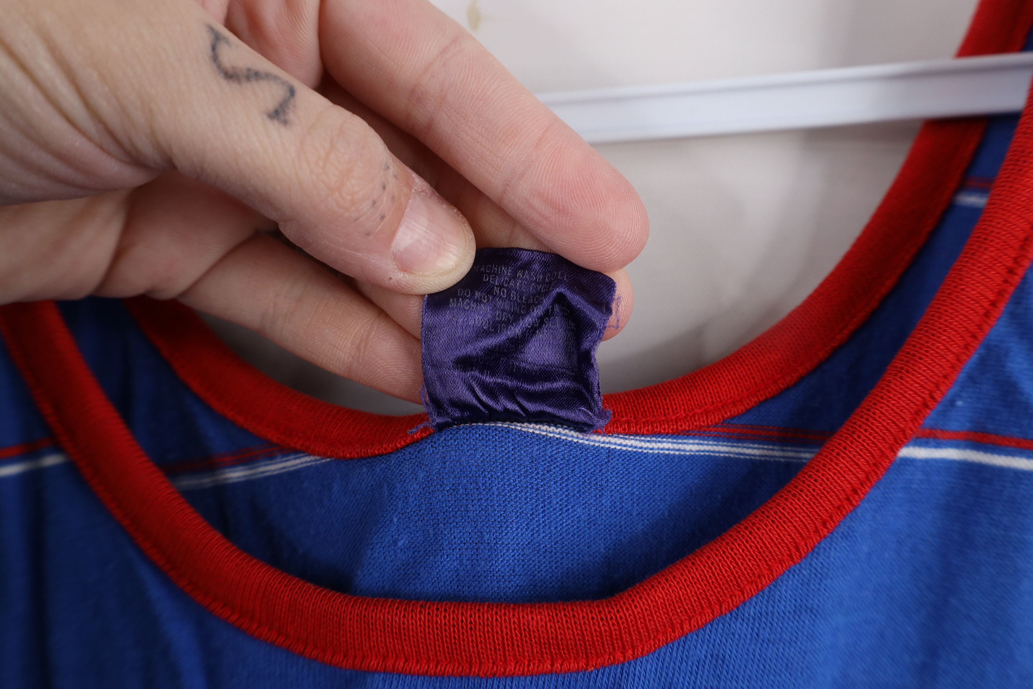 Esprit × Vintage Vintage 70s 80s Esprit Knit Tank Top T-Shirt Blue USA Size M / US 6-8 / IT 42-44 - 5 Thumbnail