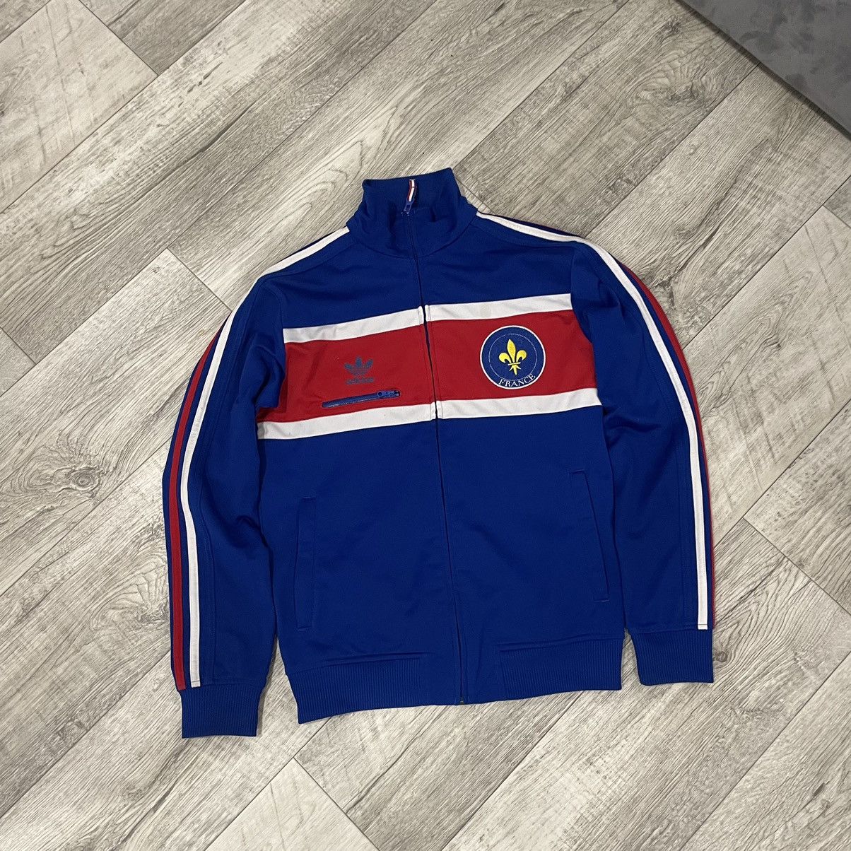 Adidas Rare France Adidas Vintage track Jacket olympic jersey 10 Size US XS / EU 42 / 0 - 1 Thumbnail