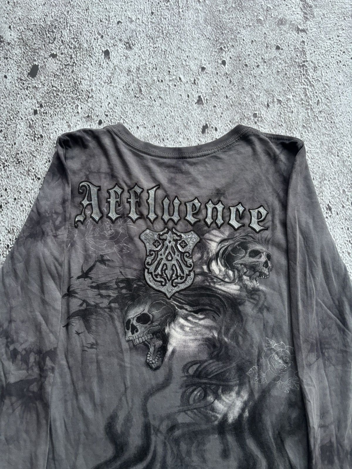 If Six Was Nine Y2k Affluence Skull Ifsix Punk Style Longsleeve Size US S / EU 44-46 / 1 - 3 Thumbnail