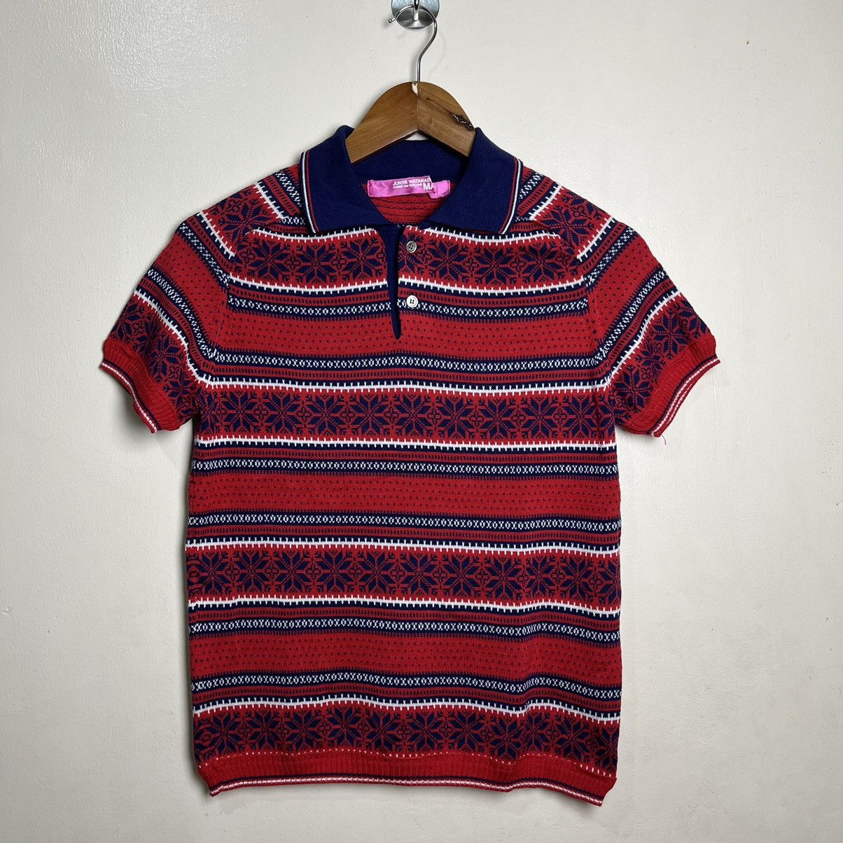 Junya Watanabe Junya Watanabe CDG Man Runway 2005 Nordic / Knit Polo Shirt Size US S / EU 44-46 / 1 - 2 Thumbnail