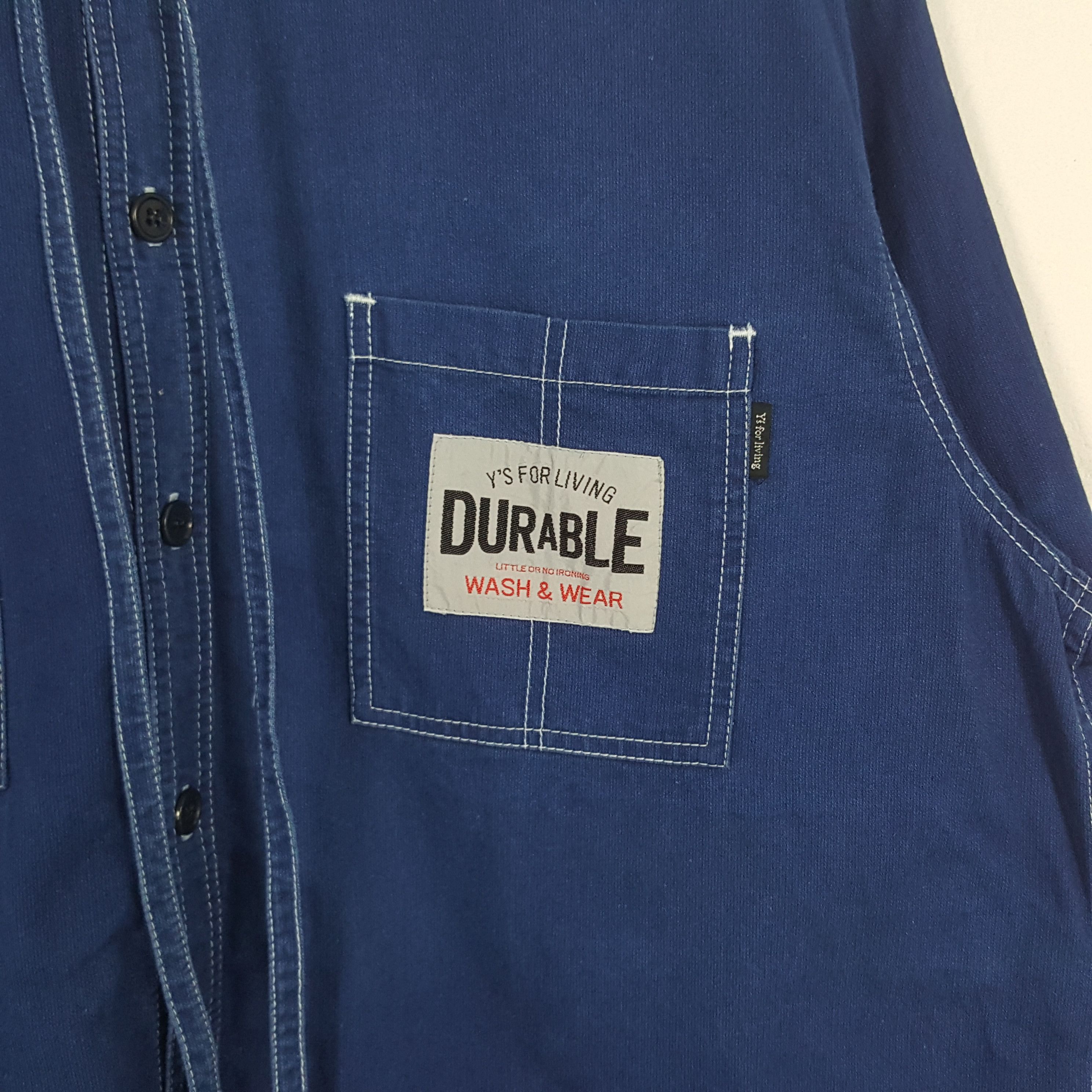 Vintage × Y's × Yohji Yamamoto Vintage Y's For Living by Yohji Yamamoto Denim Jacket Size US XL / EU 56 / 4 - 2 Thumbnail