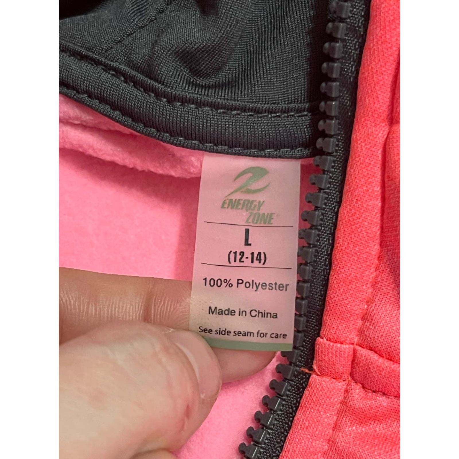 Vintage Energy Zone Jacket Women L Pink Gray Hoodie Half Zip Pullover Casual Travel Jacket Size L / US 10 / IT 46 - 6 Thumbnail