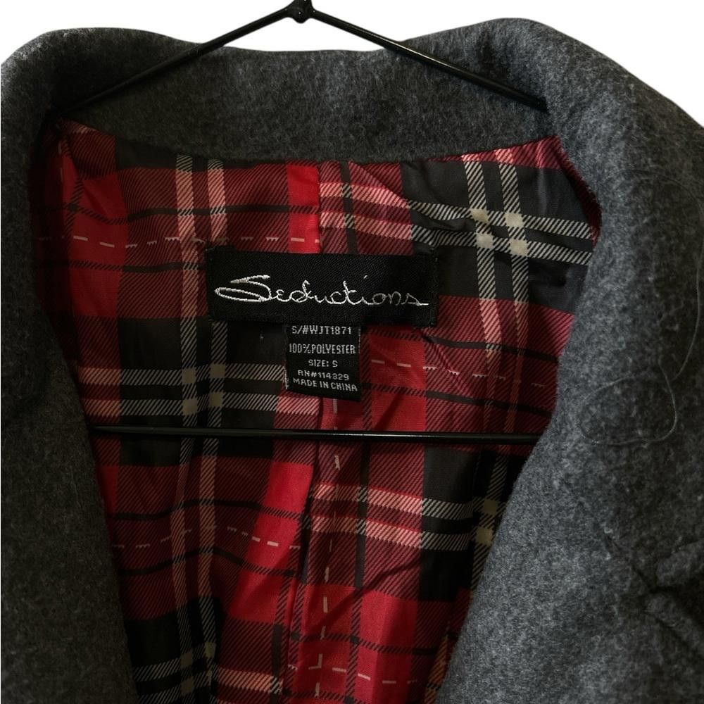 Designer Chic Gray Wool Blend Jacket by Seductions Size S / US 4 / IT 40 - 2 Thumbnail
