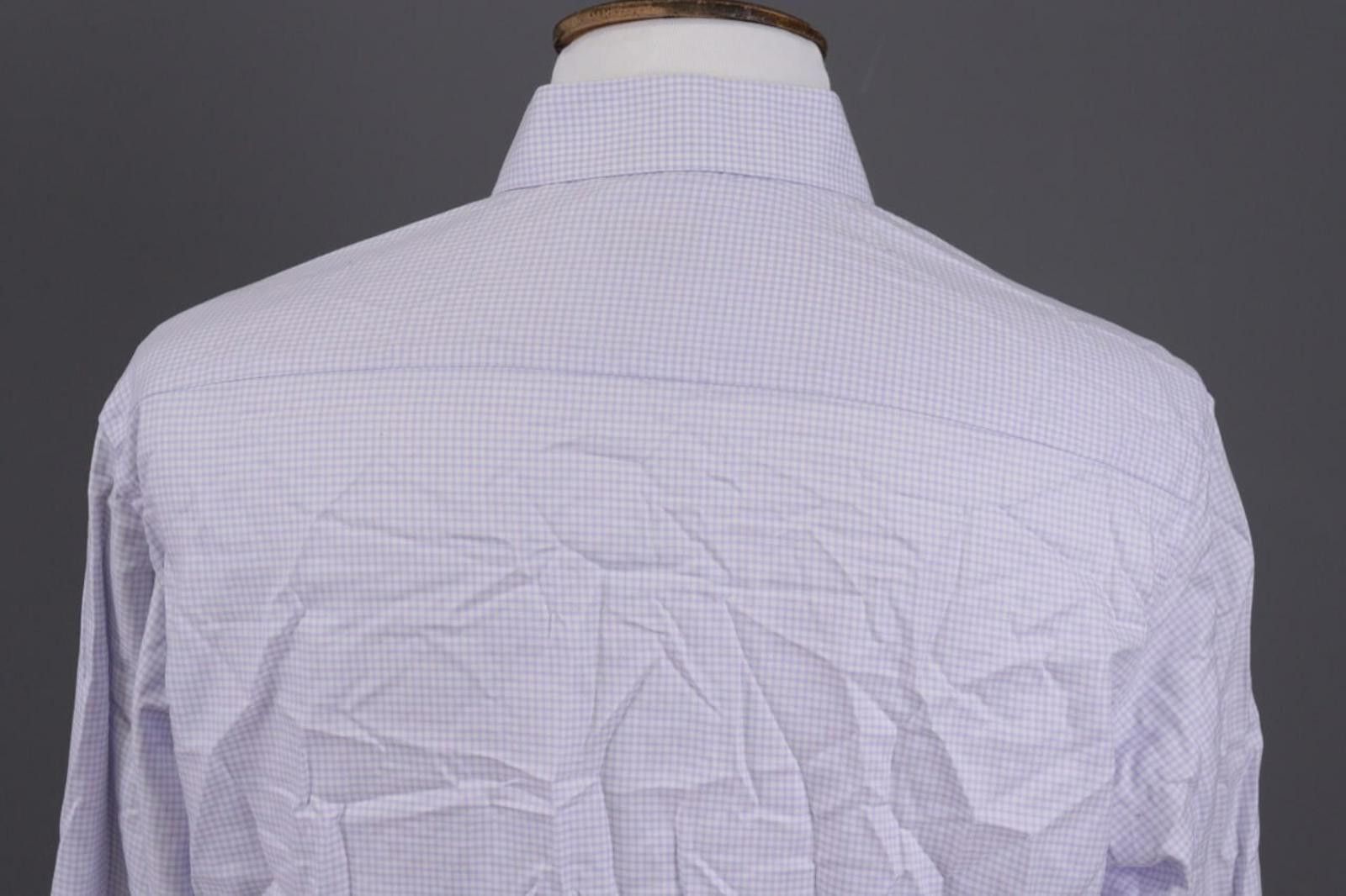 Eton Eton Contemporary Fit BLue Check Twill Shirt Sz 43 / 17 Size US M / EU 48-50 / 2 - 8 Thumbnail