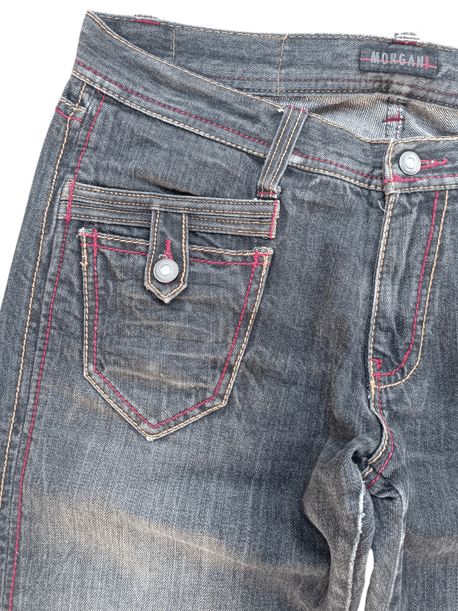 Japanese Brand × Morgan Homme RARE 💥 MORGAN HOMME ANKLE BUTTON JEANS E205 Size US 34 / EU 50 - 3 Thumbnail