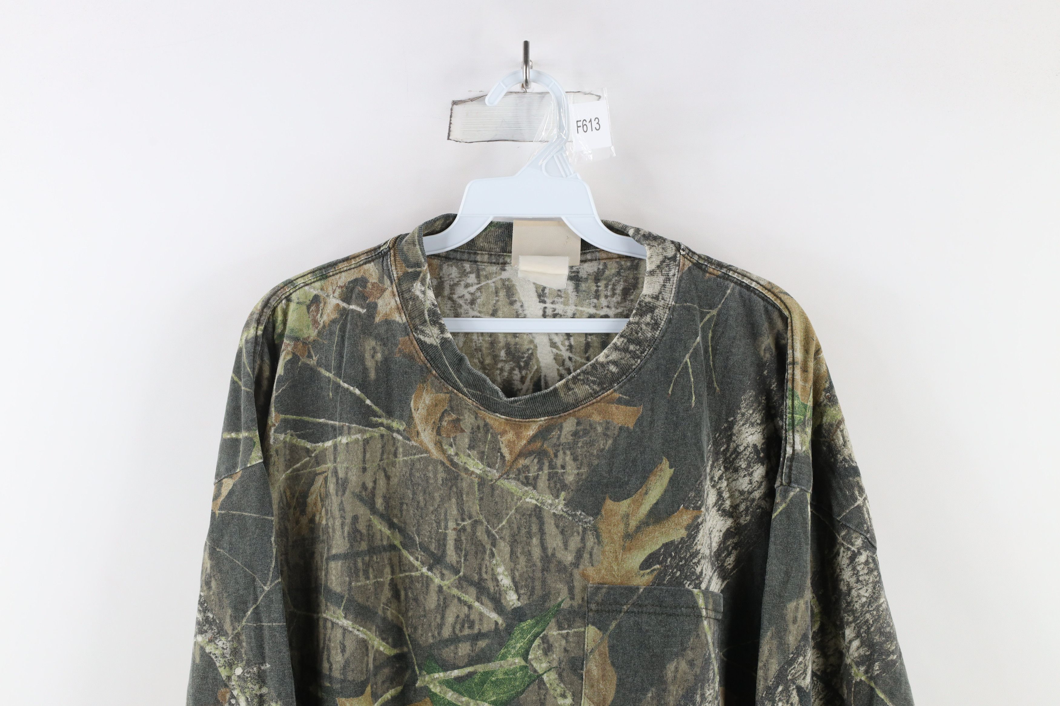 Vintage Vintage 90s Streetwear Oak Camouflage Long Sleeve T-Shirt Size US XXL / EU 58 / 5 - 2 Thumbnail