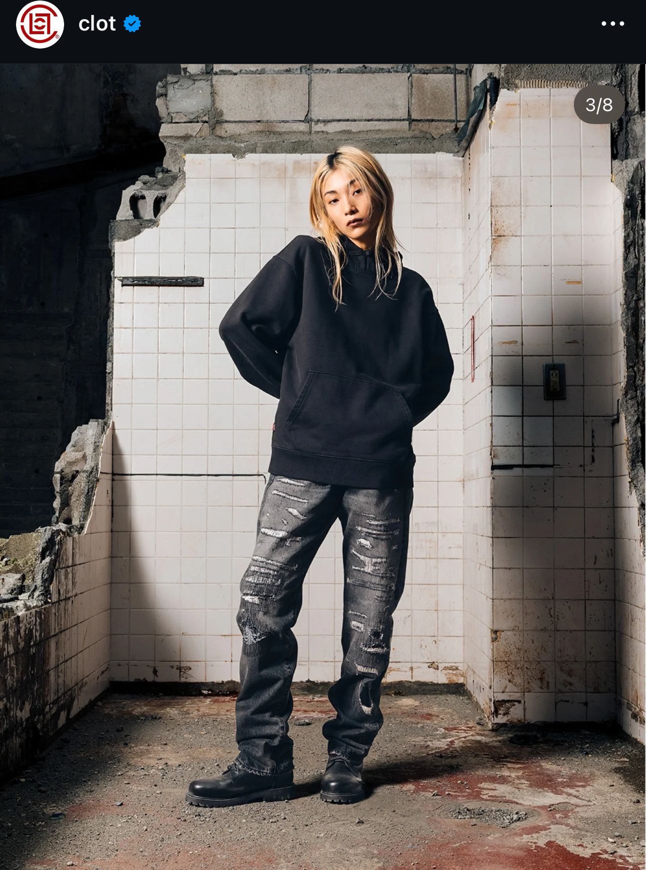 CLOT × Levi's CLOT X Levi’s 501 UNIONRAIL BLACK DENIM SIZE 36 Size US 36 / EU 52 - 11 Thumbnail