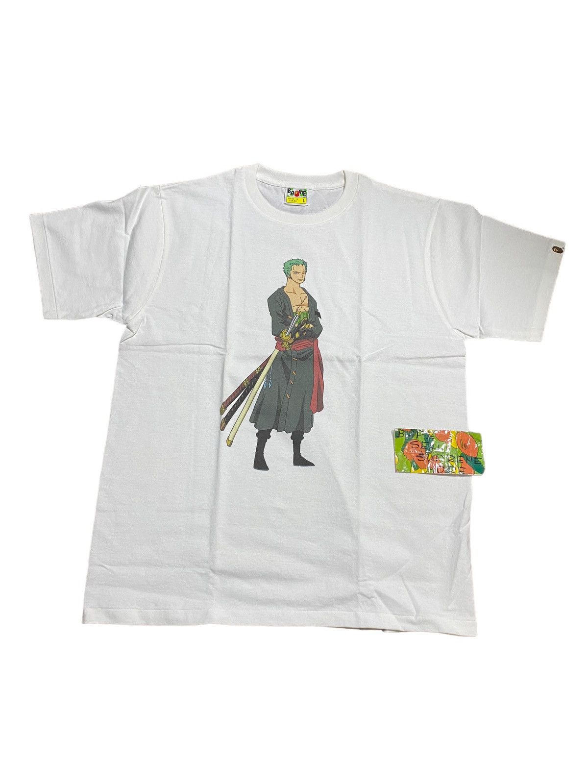 Bape × One Piece BAPE One piece Zoro Tee Size US L / EU 52-54 / 3 - 1 Thumbnail