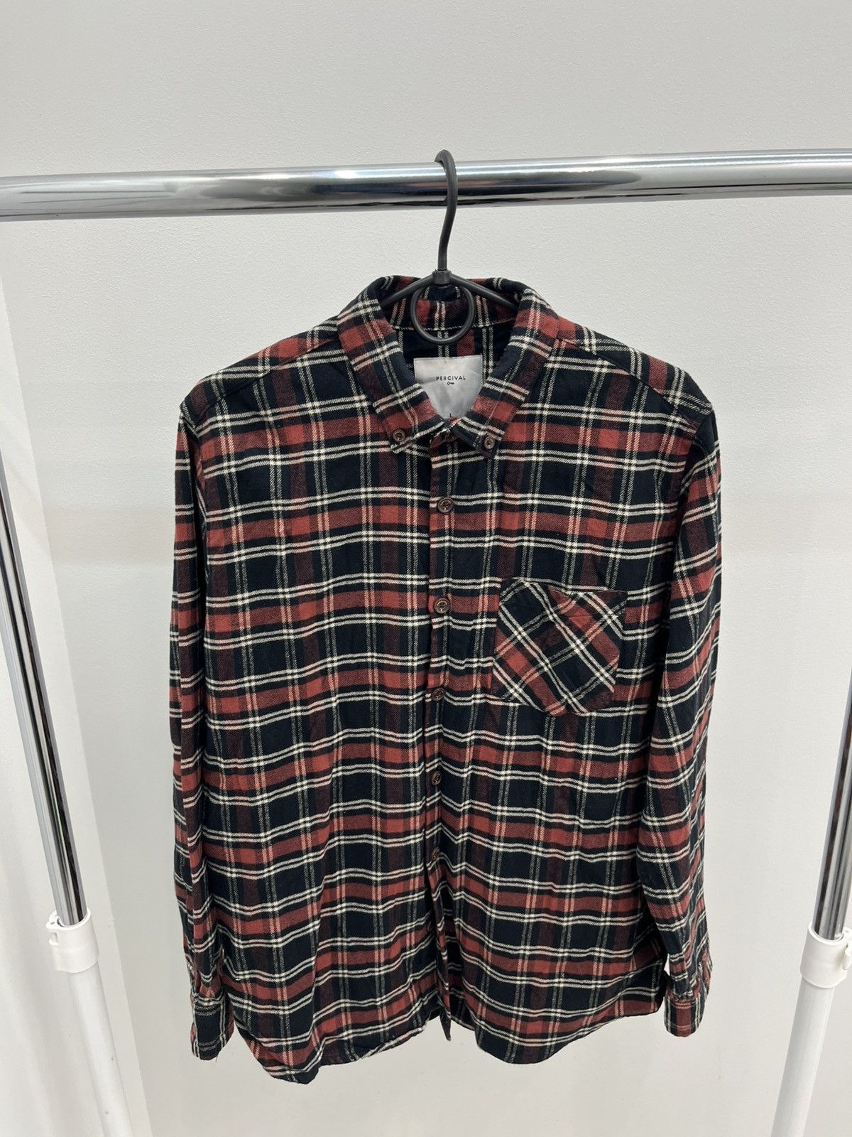 Percival Percival Front Pocket Flannel Shirt Size US L / EU 52-54 / 3 - 2 Thumbnail