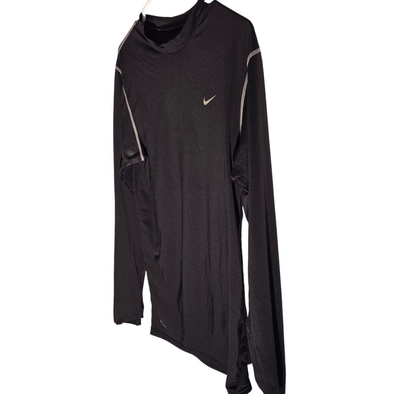 Nike Nike Pro Black Top - Men's Large - Nike Fit Dry Size US L / EU 52-54 / 3 - 3 Thumbnail