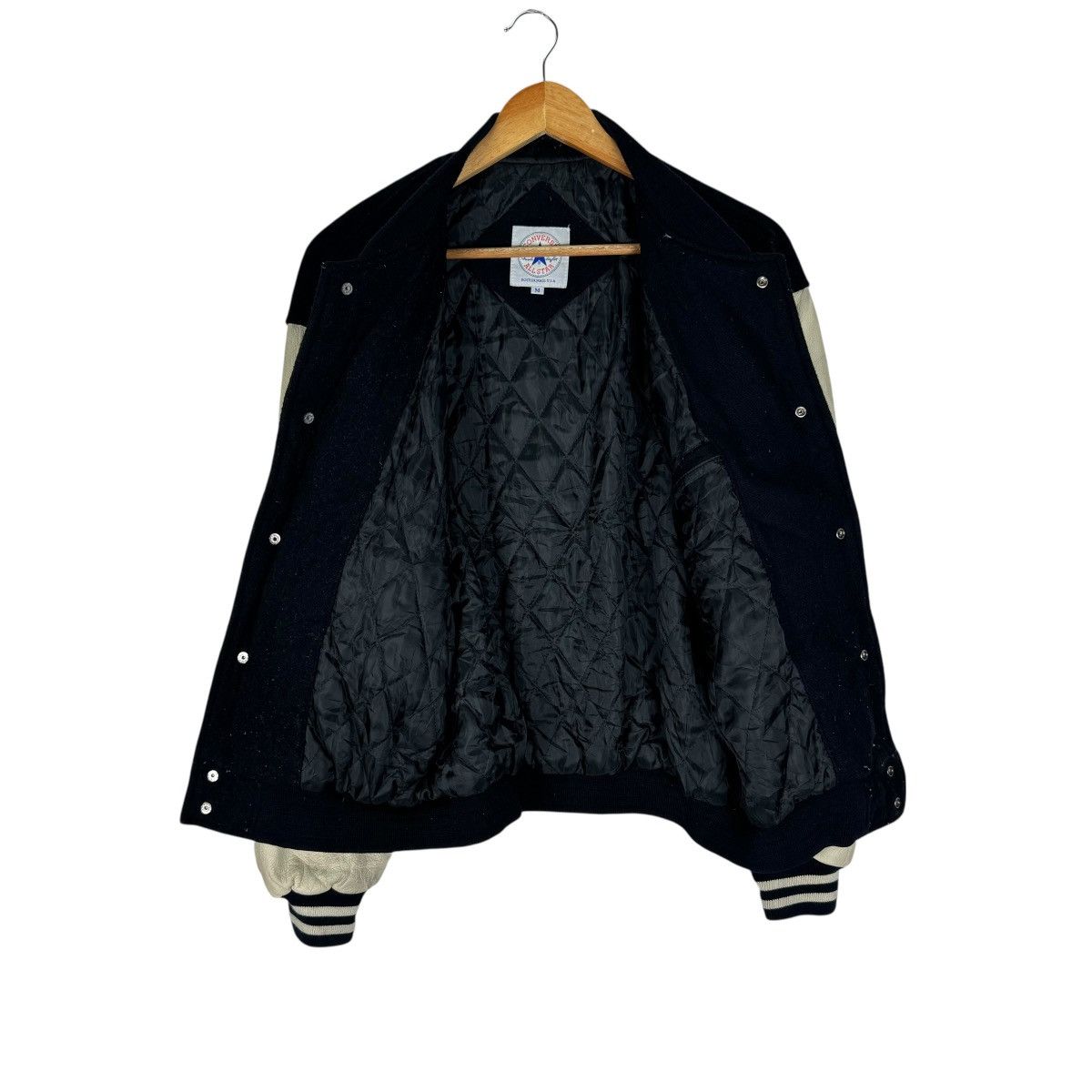 Converse 🌟VTG CONVERSE CHUCK TAYLOR VARSITY COWHIDE LEATHER JACKET Size US M / EU 48-50 / 2 - 8 Thumbnail