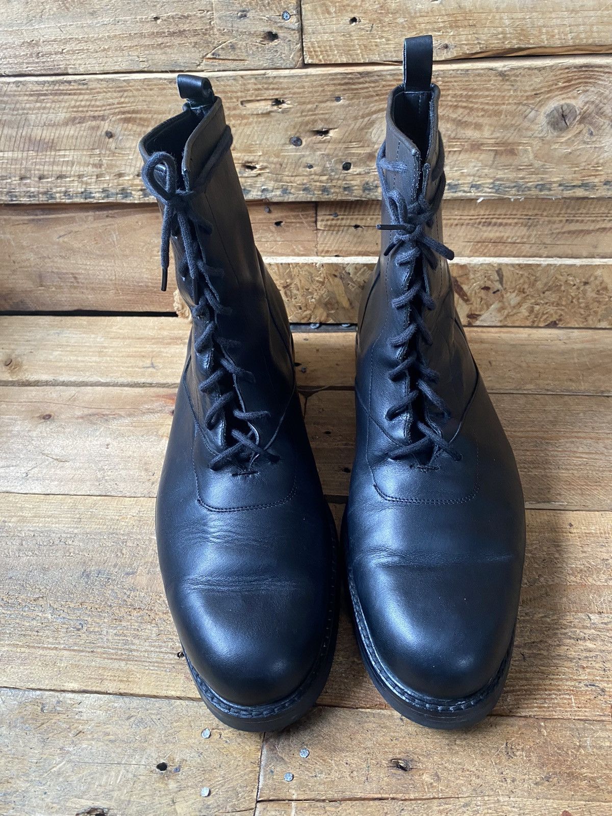 Giuliano Fujiwara × If Six Was Nine Giuano fujiwara x avant black leather combat boots uk 10 Size US 11 / EU 44 - 10 Thumbnail