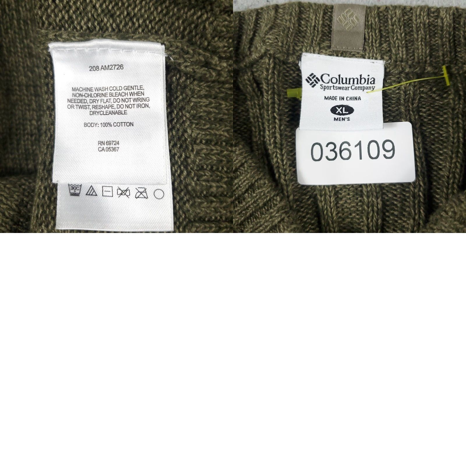 Vintage Columbia Pullover Sweater Mens XL Beige Crew Neck Knit Casual Size US XL / EU 56 / 4 - 8 Thumbnail
