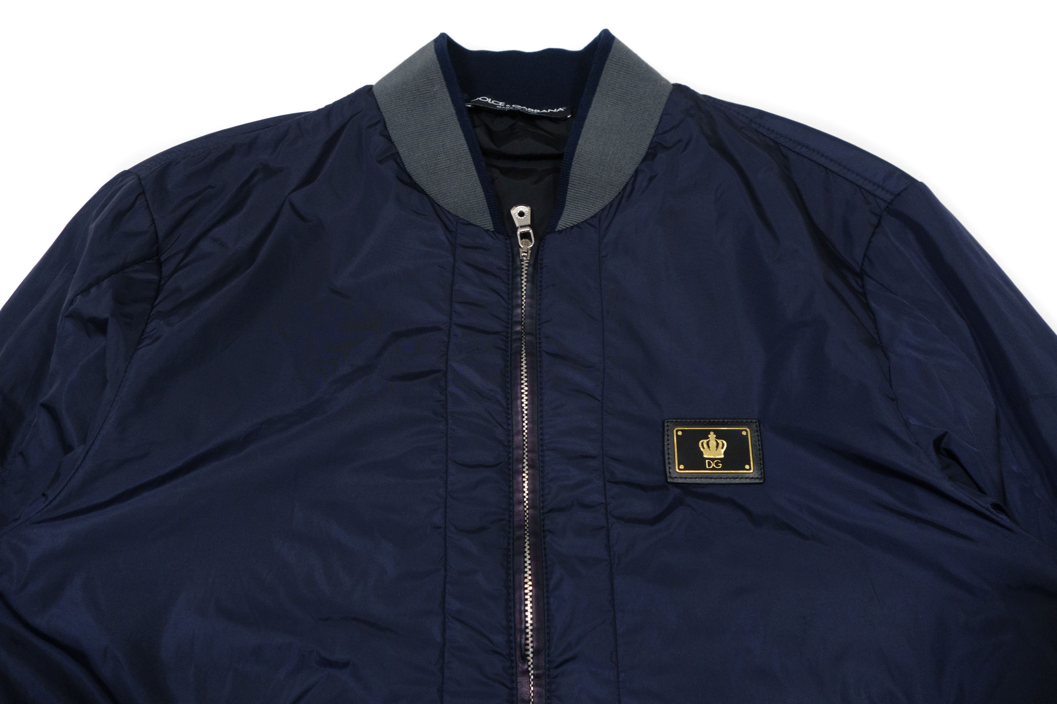 Dolce & Gabbana Nylon Patch Crown Logo DG Bomber Jacket Size US M / EU 48-50 / 2 - 3 Thumbnail