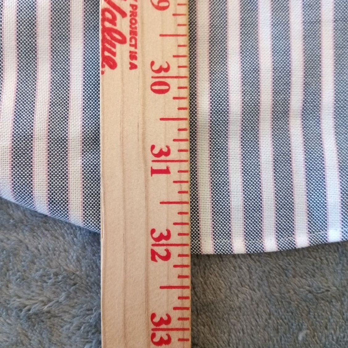 Stafford Stafford Shirt Mens Size 16 Blue Striped Long Sleeve Button-Down Oxford Shirt Size US L / EU 52-54 / 3 - 6 Thumbnail