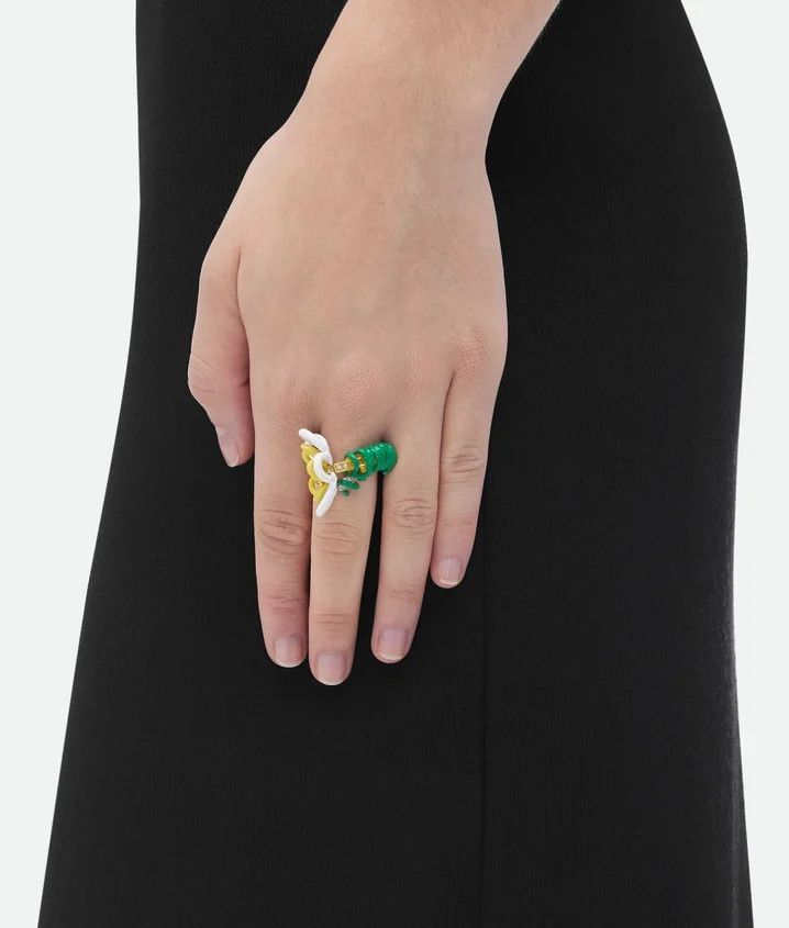 Bottega Veneta o1n1vont1124 Size: 19 / Wire Ring in Multicolor Size ONE SIZE - 2 Thumbnail