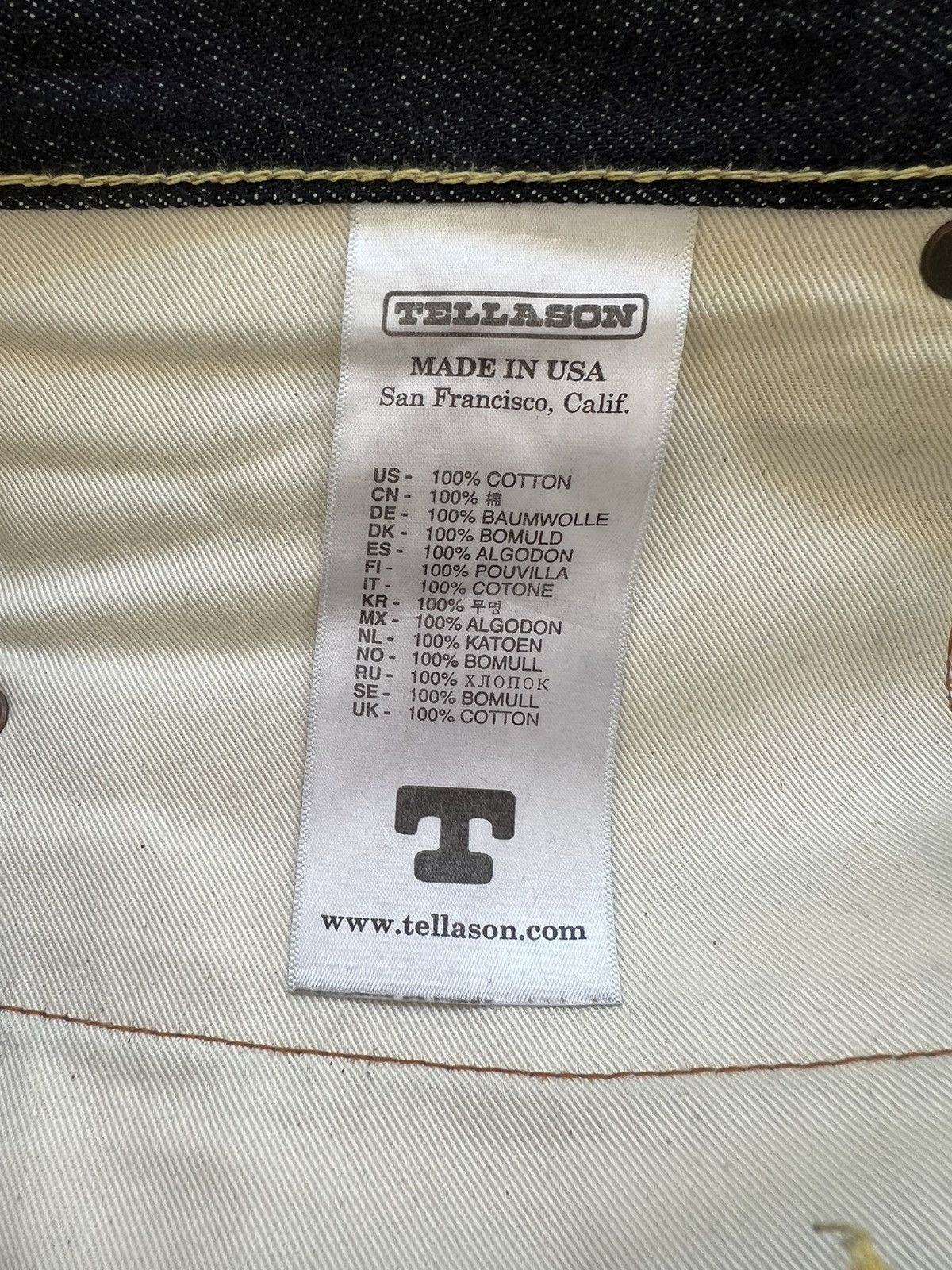 Tellason Tellason Ladbroke Grove Selvedge Slim Tapered Jeans Size 29 Size US 29 - 5 Thumbnail