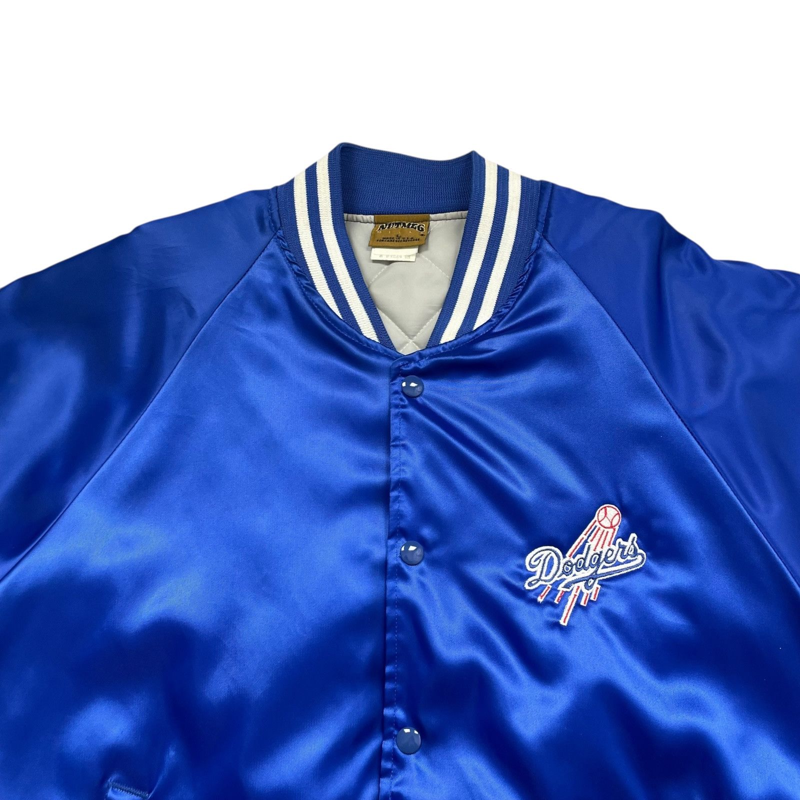 MLB VTG 90s LOS ANGELES DODGERS NUTMEG HIDEO NOMO SATIN JACKET Size US L / EU 52-54 / 3 - 2 Thumbnail
