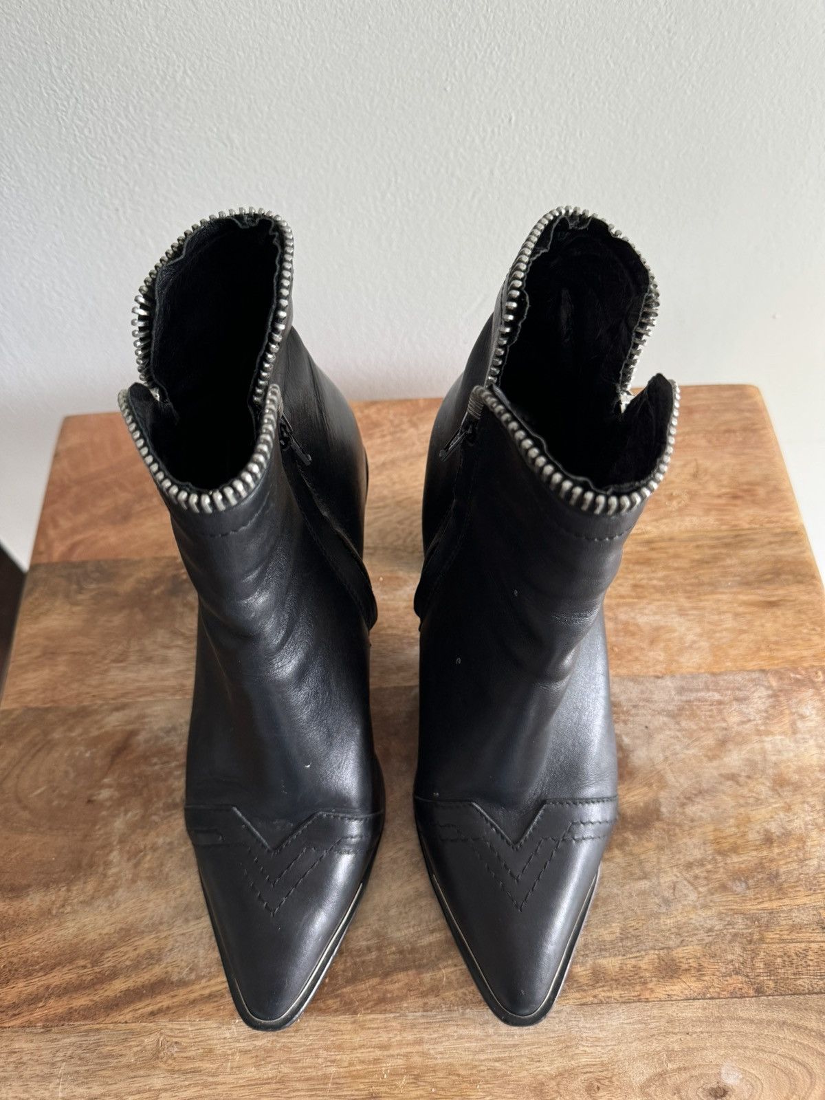 Diesel Diesel Women's Black and Silver Boots Size US 9 / IT 39 - 3 Thumbnail