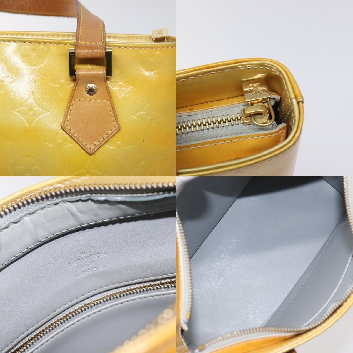 Louis Vuitton LOUIS VUITTON Monogram Vernis Houston Hand Bag Gris M91053 Size ONE SIZE - 11 Thumbnail