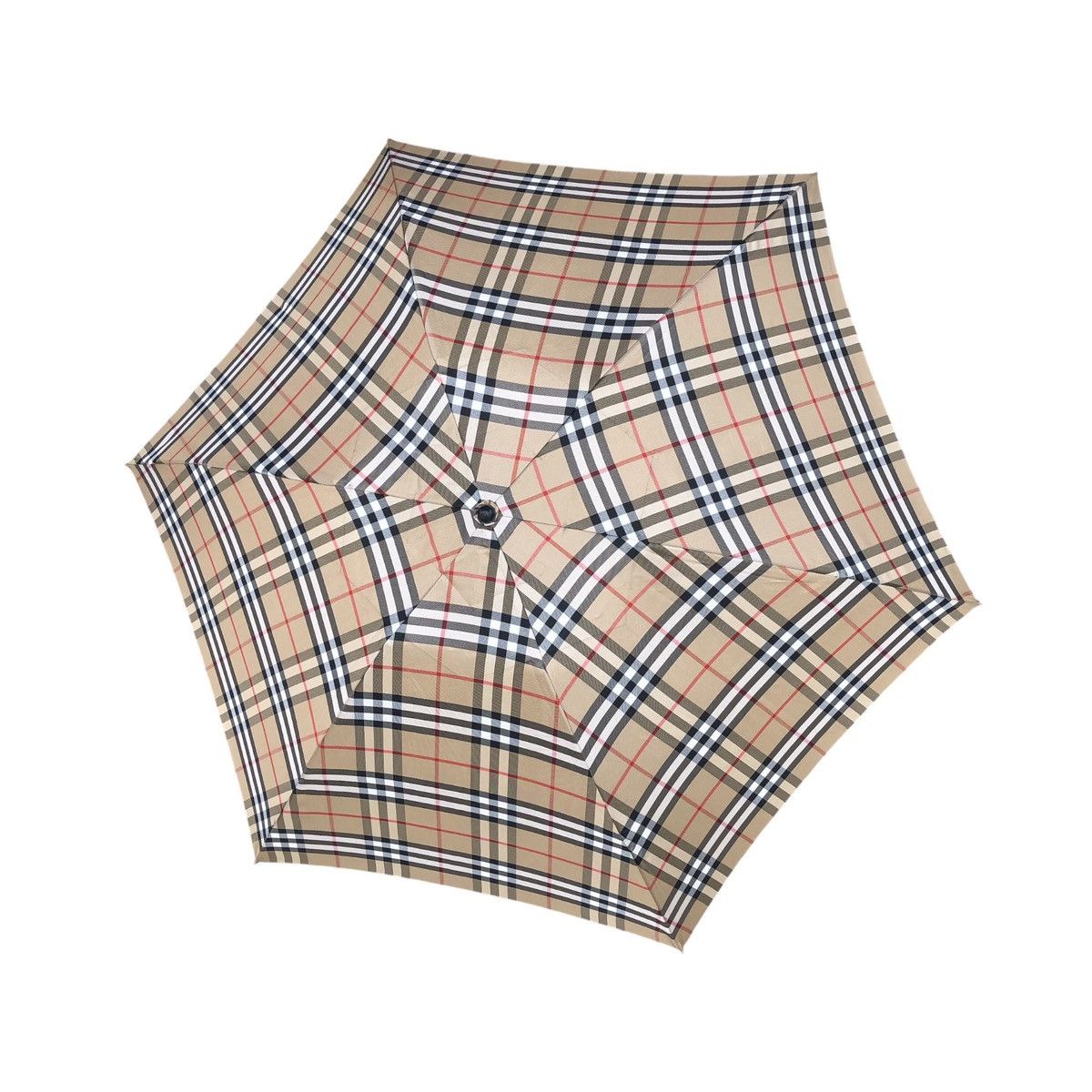 Burberry Burberry's Checked Novacheck Waterproof Folding Umbrella Size ONE SIZE - 3 Thumbnail
