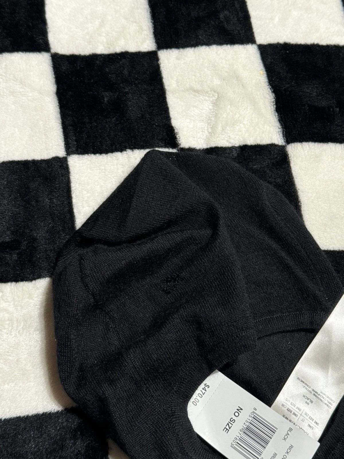 Rick Owens FW23 $523 SKI MASK BALACLAVA MAINLINE CASHMERE FACE LUXOR Size ONE SIZE - 5 Thumbnail