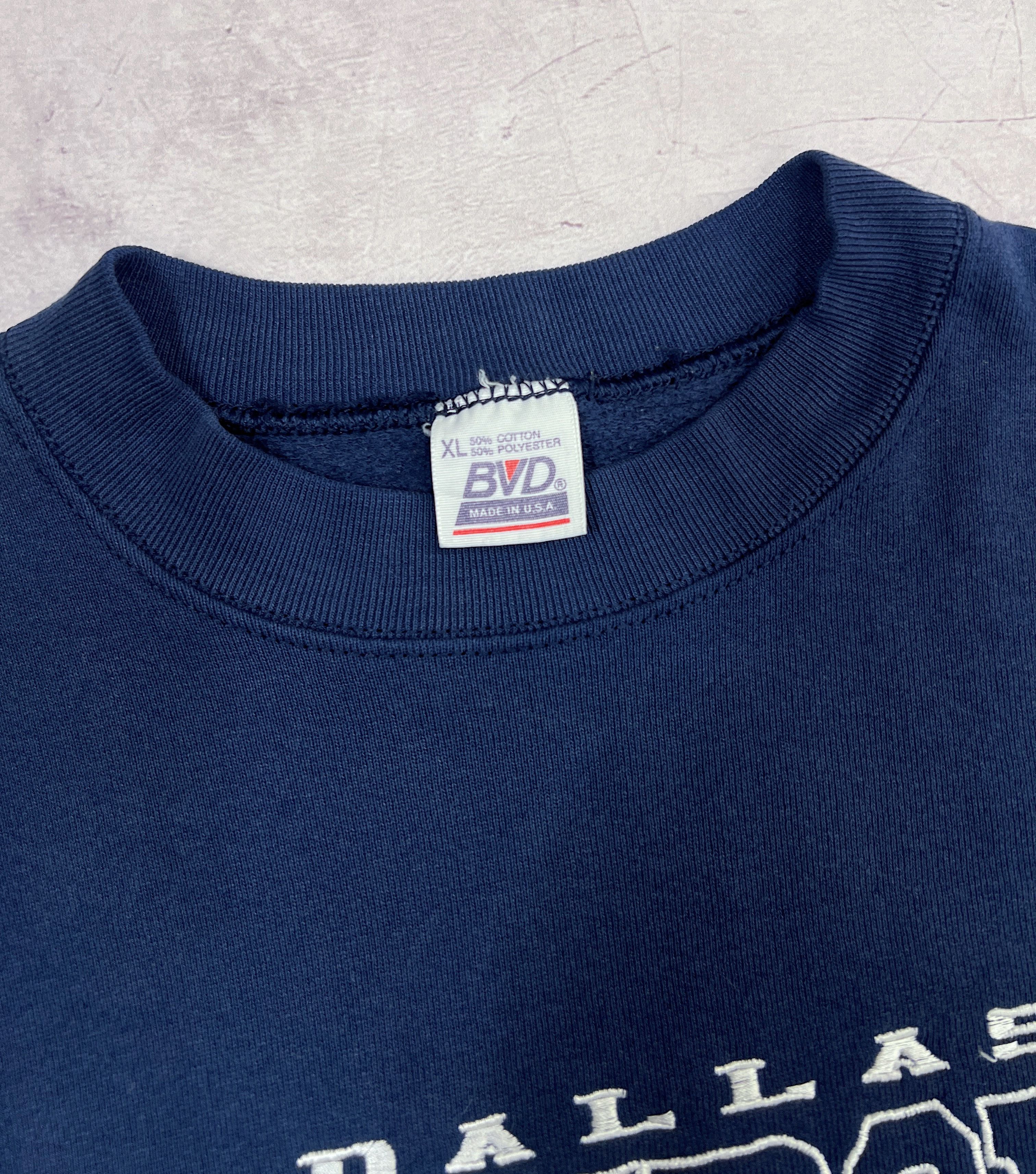 NFL × Vintage Vintage Dallas Cowboys NFL Sweatshirt by BVD Size US XL / EU 56 / 4 - 5 Thumbnail