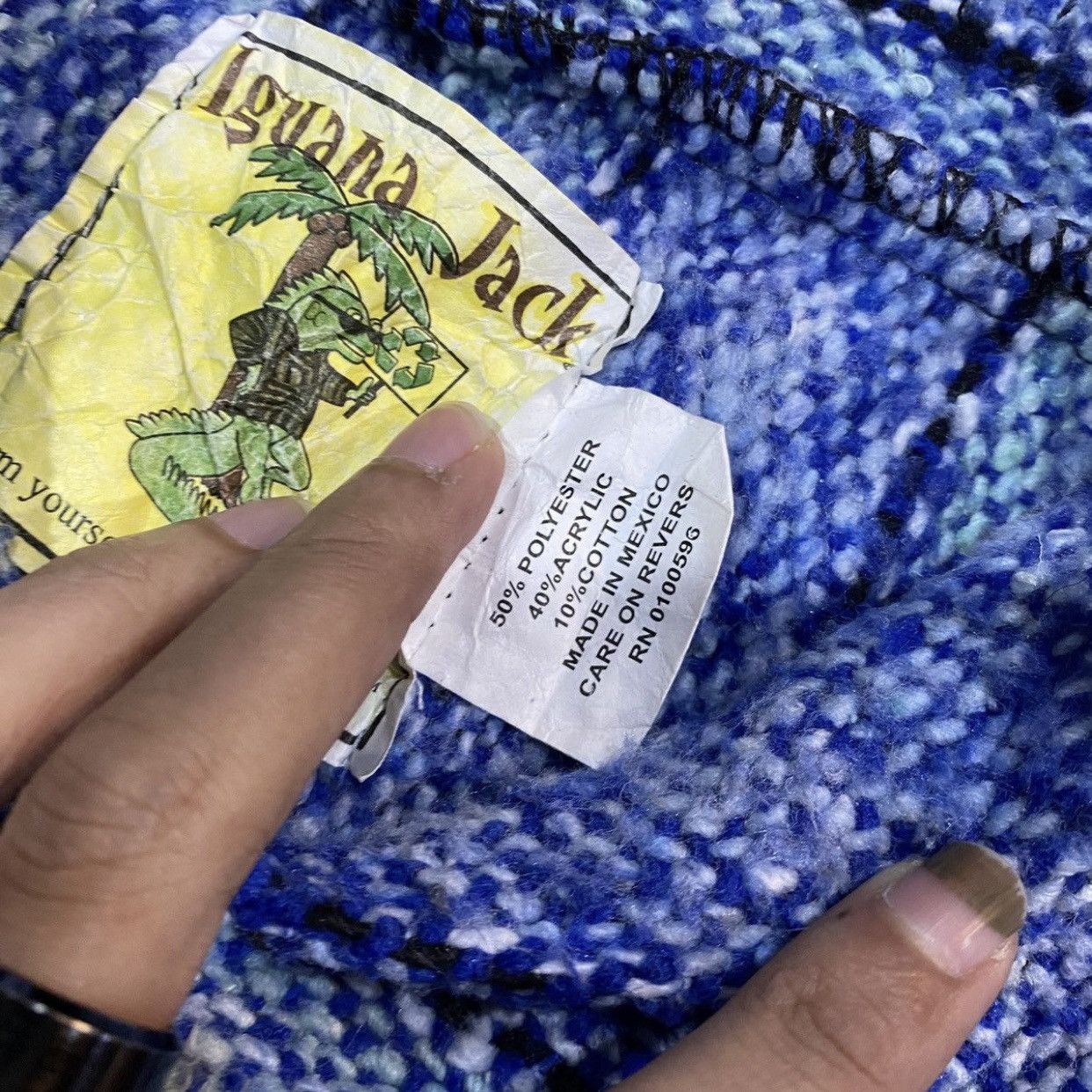 Mexican Threads × Mexicana × Vintage VINTAGE RARE‼️Mexican Threads By Iguana Jack Baja Hoodies Size US L / EU 52-54 / 3 - 9 Thumbnail