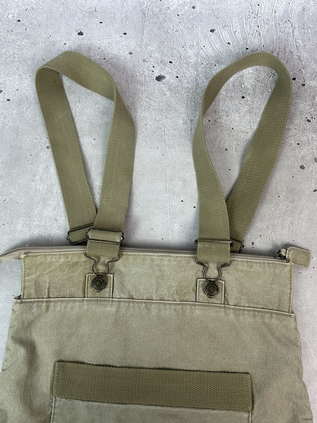 Armani Exchange Vintage Armani Exchange Beige Denim Washed Handle Bag Size ONE SIZE - 2 Thumbnail