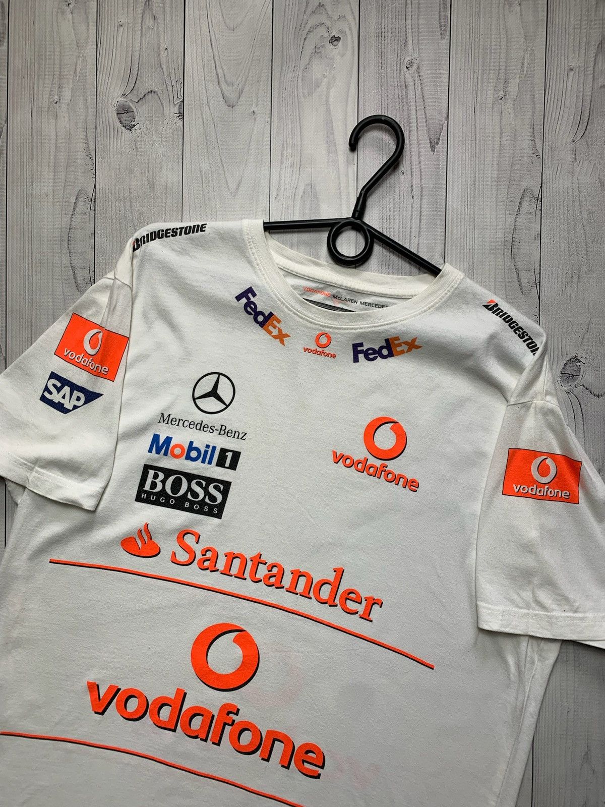 Ferrari × Vintage Vintage Racing Mercedes Benz tee size L big logoL Size US L / EU 52-54 / 3 - 3 Thumbnail