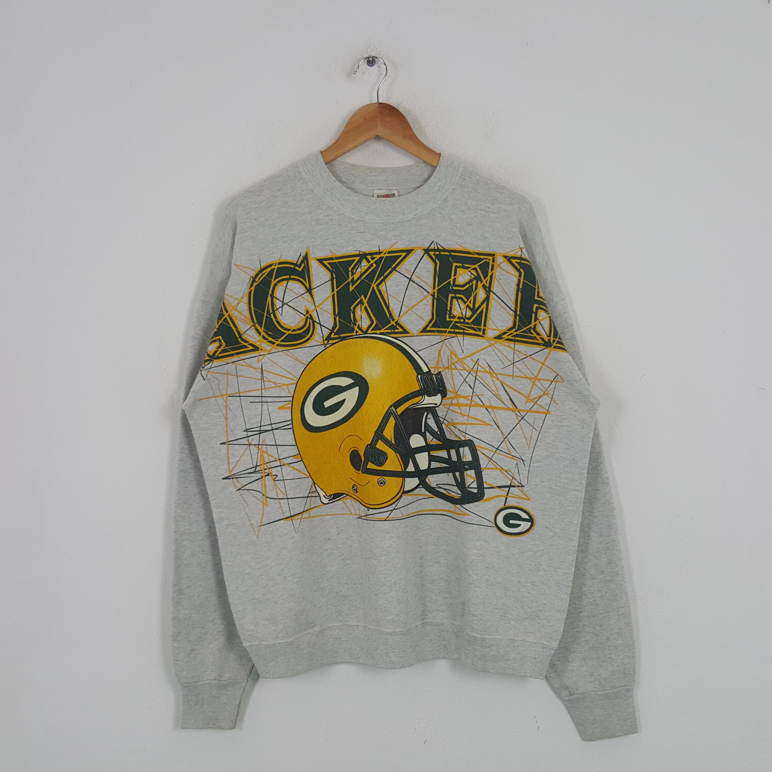 NFL × Vintage Vintage Packers American Football Team Sweatshirt Size US XL / EU 56 / 4 - 1 Thumbnail