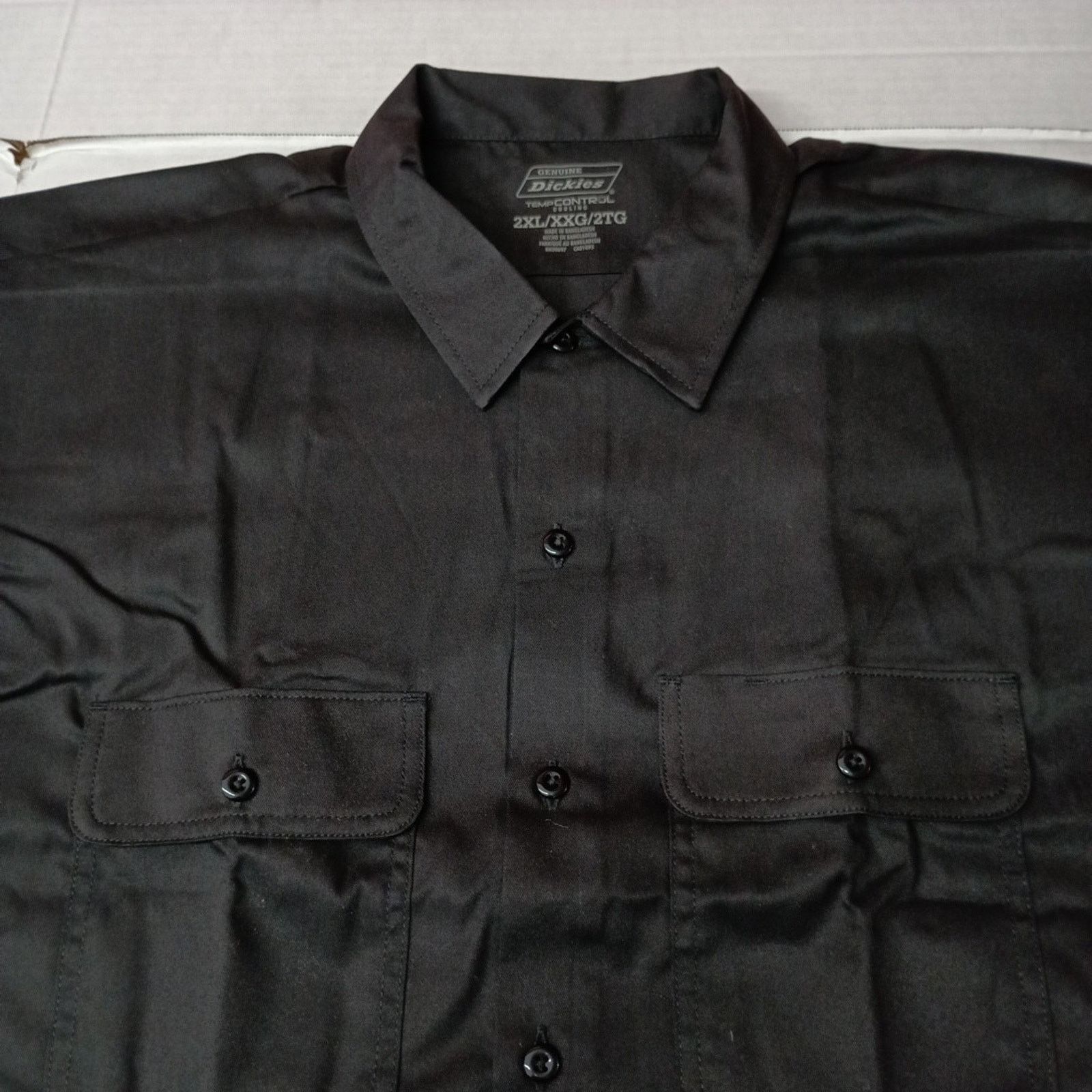 Dickies Dickies Essential Work Shirt Men Size 2XL Black Temp Control Size US XXL / EU 58 / 5 - 2 Thumbnail