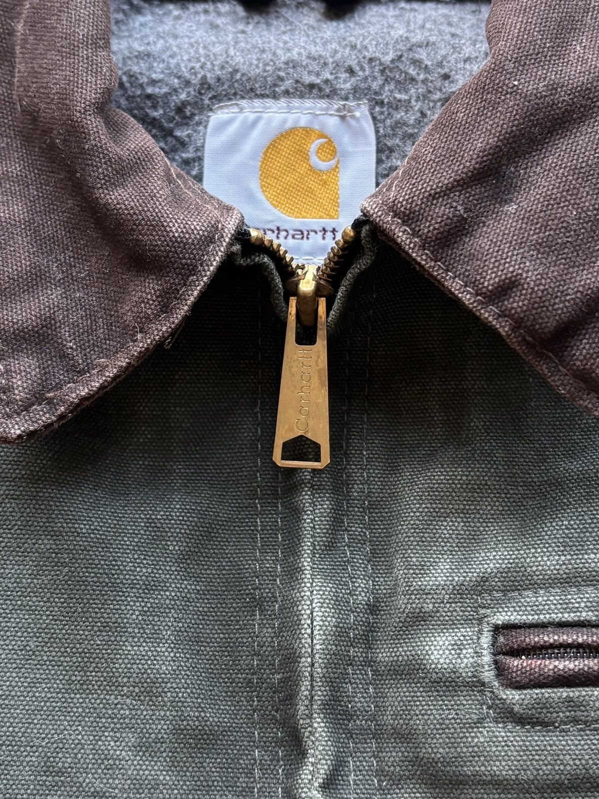 Carhartt × Vintage Vintage 2007 Carhartt 'J97 MOS' Blanket-Lined Detroit Jacket Size US S / EU 44-46 / 1 - 5 Thumbnail