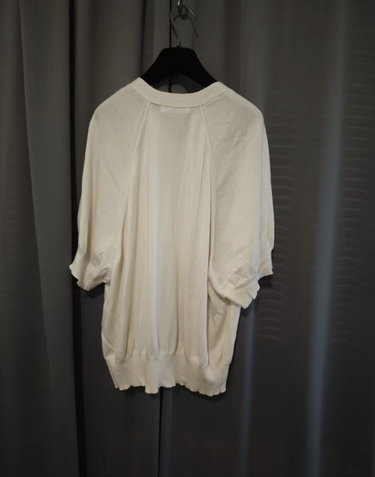 Yohji Yamamoto Yohji Yamamoto Y's Spring Loose V-Neck Short Sleeve Knit Size US S / EU 44-46 / 1 - 5 Thumbnail