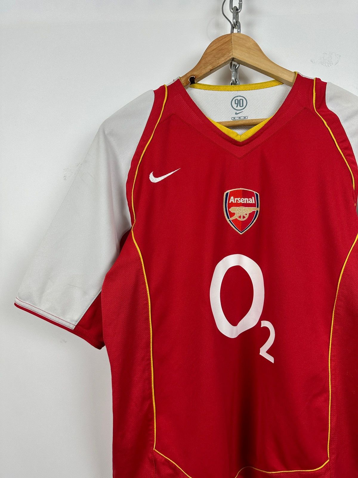 Nike 2004/05 Nike Arsenal FC Vintage Home Soccer Jersey Size US L / EU 52-54 / 3 - 3 Thumbnail