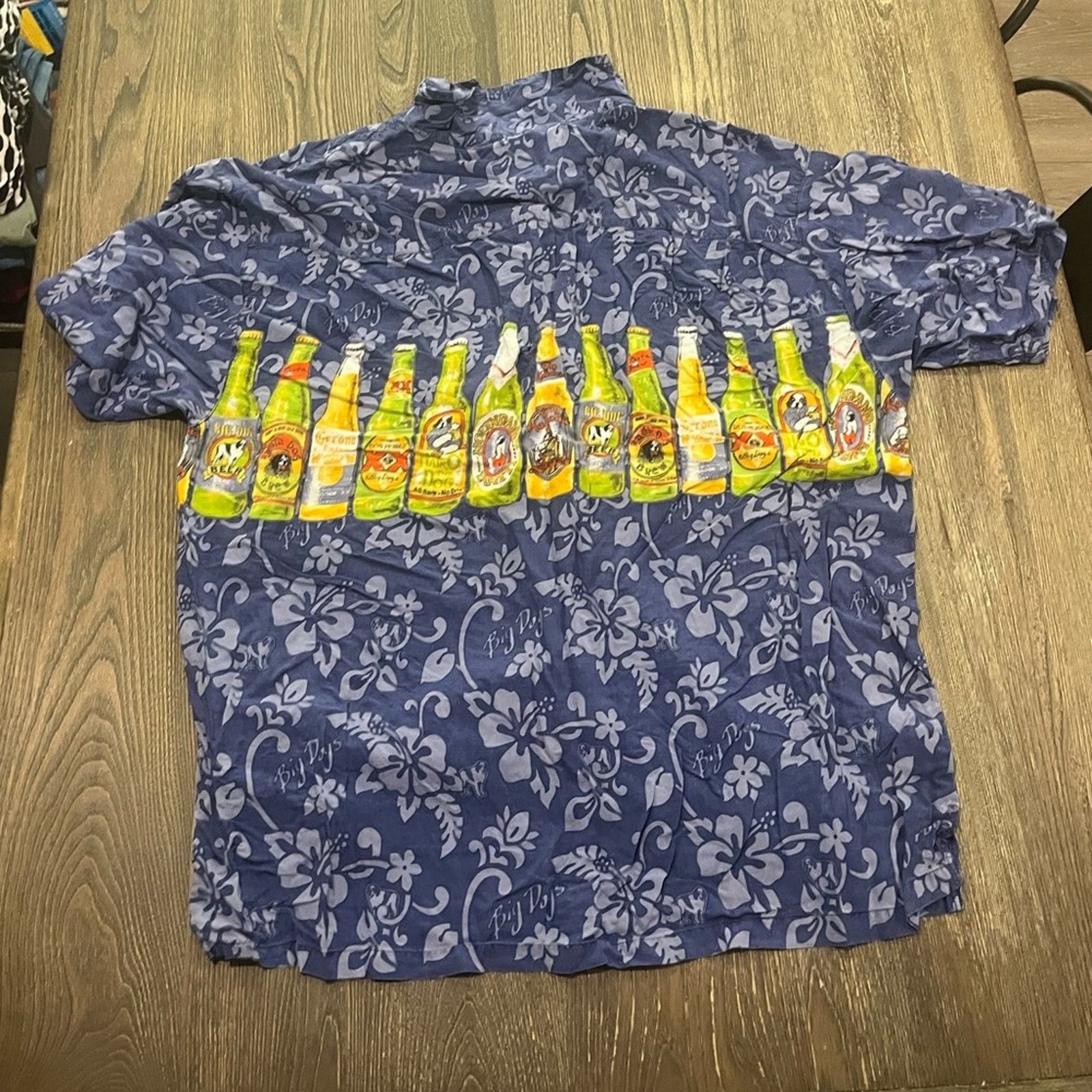 Big Dogs Big Dogs Shirt Hawaiian Button Up Beer Bottles Aloha Size 3X Size US XXL / EU 58 / 5 - 4 Thumbnail
