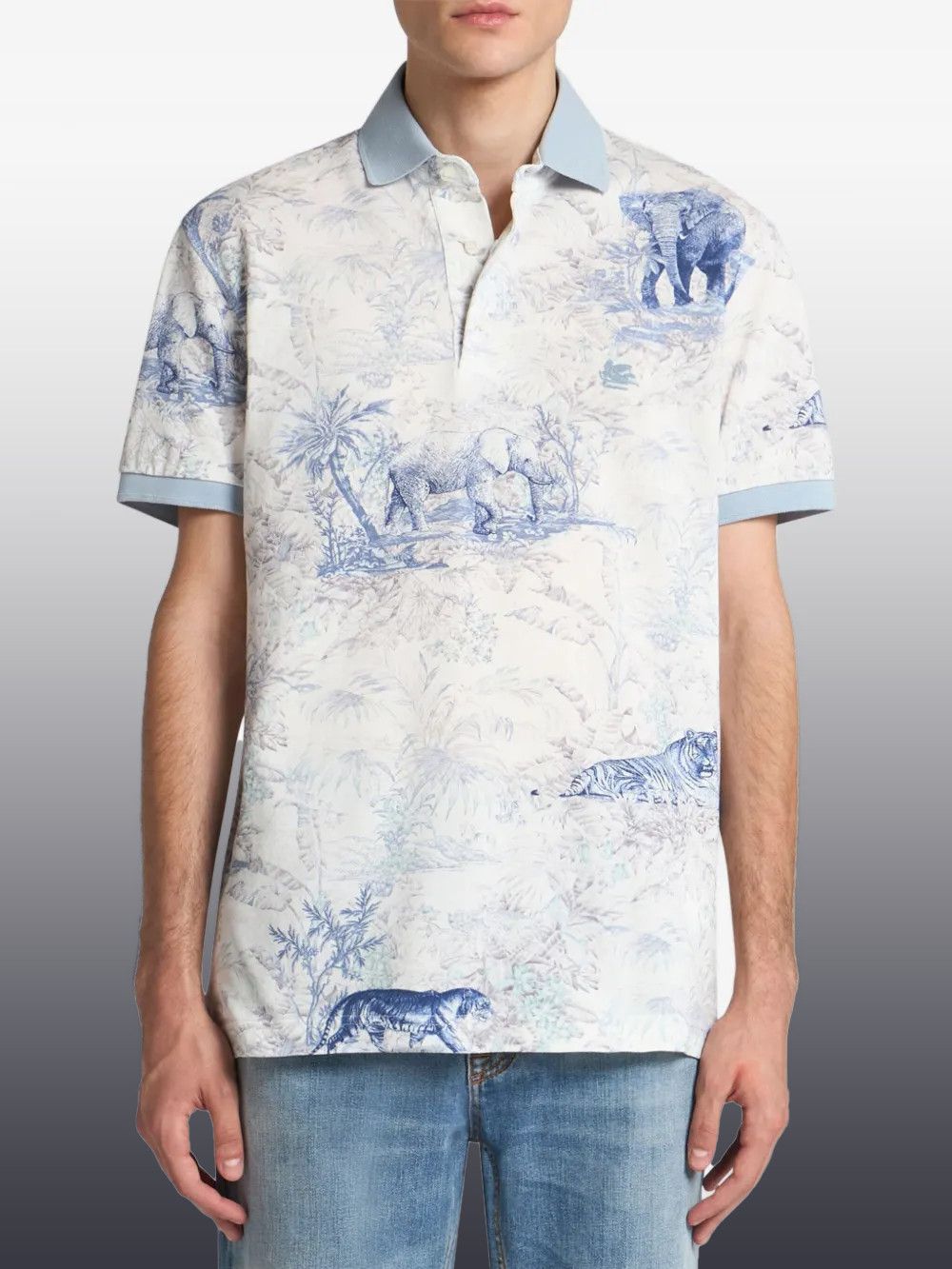 Other Safari Print Polo Shirt – Men’s Short Sleeve Polo Size US M / EU 48-50 / 2 - 3 Thumbnail