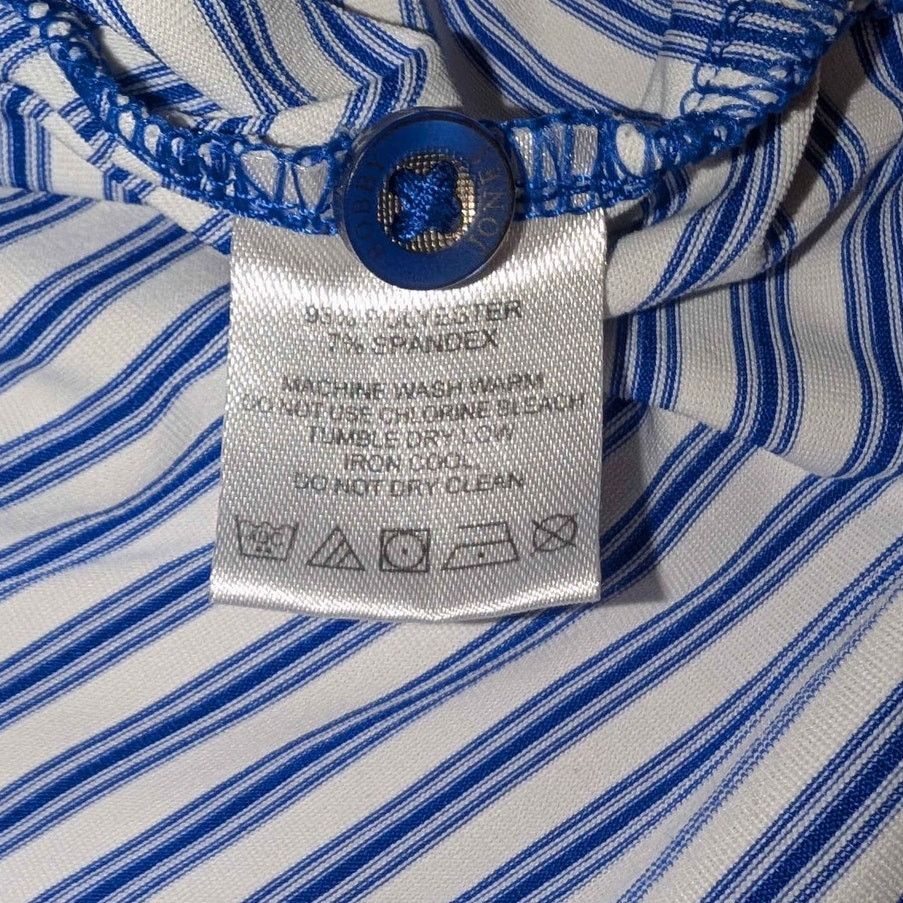 Bobby Jones Bobby Jones Golf Shirt Large Blue White Stripe 2017 US Open Size L / US 10 / IT 46 - 3 Thumbnail
