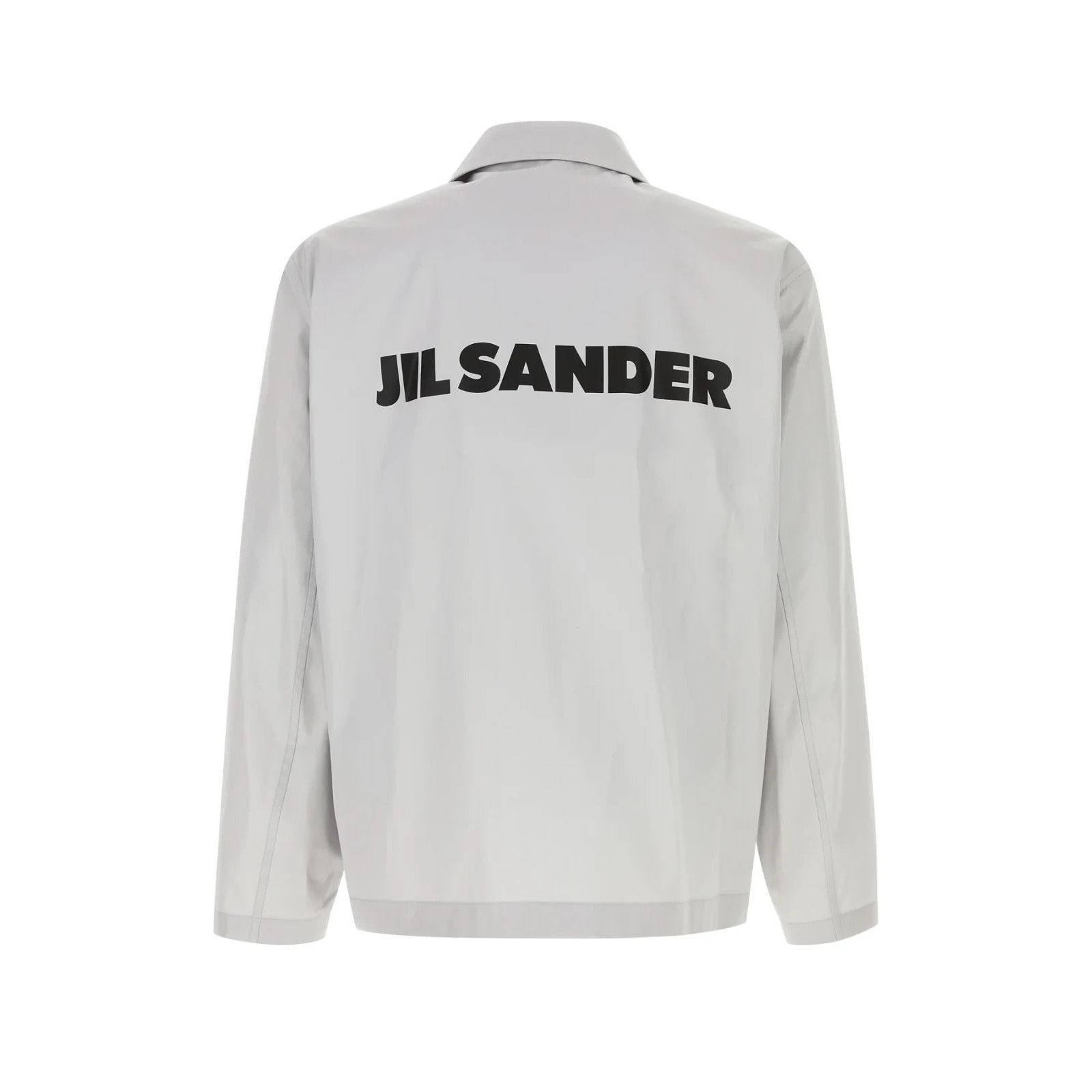 Jil Sander JIL SANDER Light Gray Cotton Windbreaker Jacket New & Authen Size US M / EU 48-50 / 2 - 2 Thumbnail