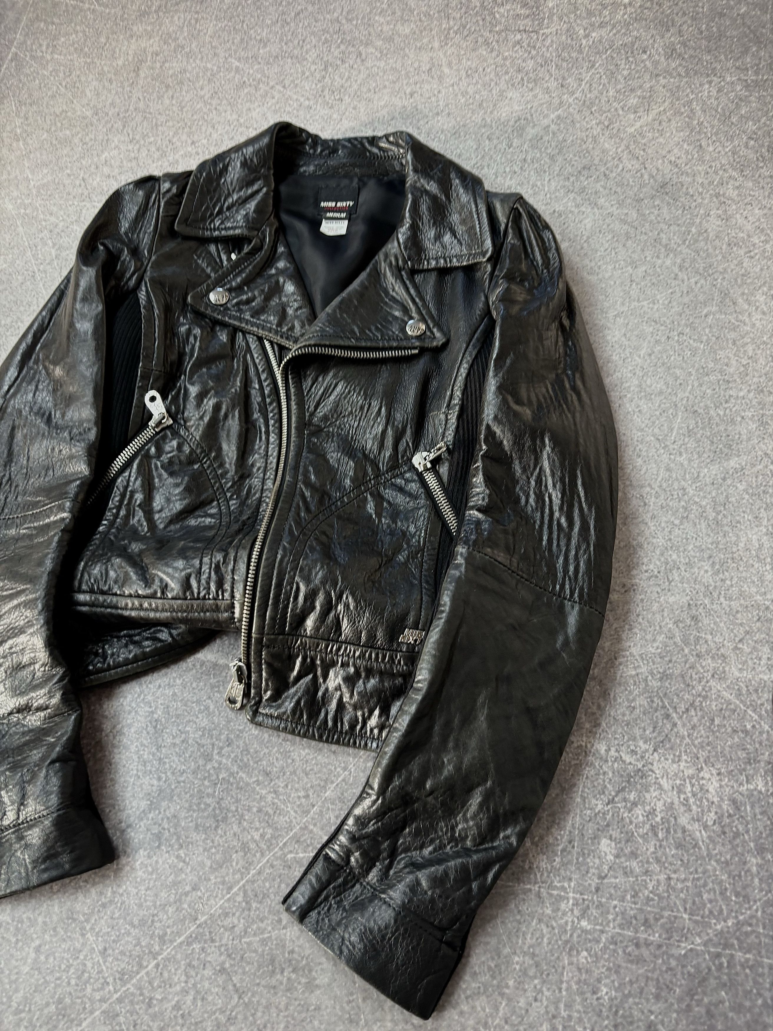 Yohji Yamamoto 00s Rare Hysteric Glamour Style Miss Sixty Leather Jacket Size US S / EU 44-46 / 1 - 4 Thumbnail