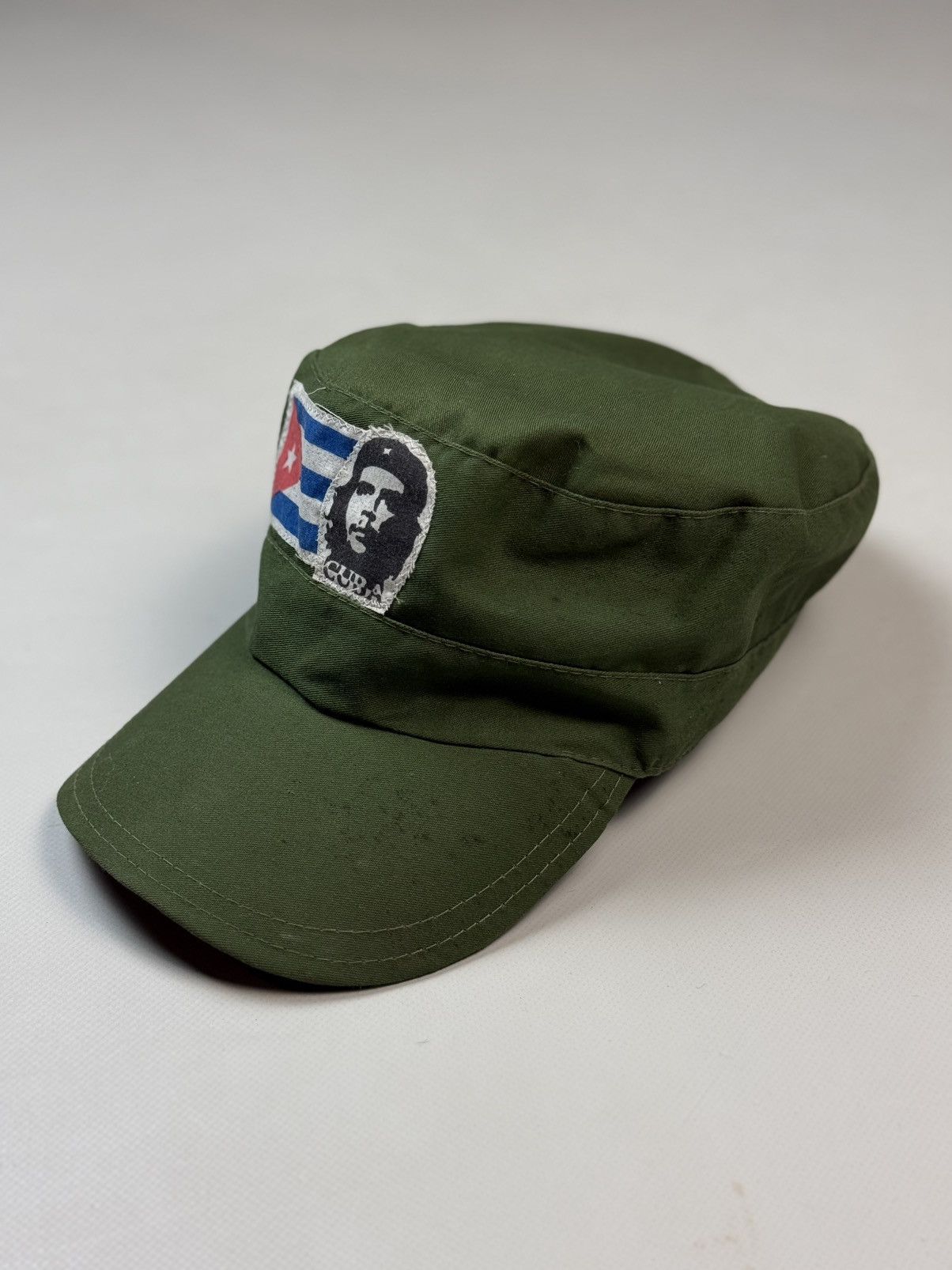 Vintage Che Guevara Cuban Flag Vintage Military Army Strapback Cap Size ONE SIZE - 3 Thumbnail