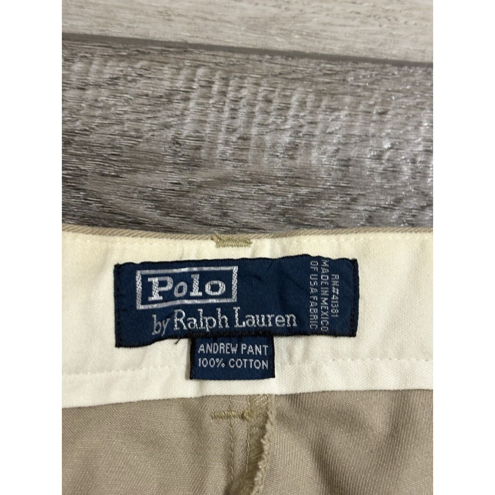Polo Ralph Lauren Vintage Polo Ralph Lauren Khaki Andrew Chino Pants Men 34x27 Size US 34 / EU 50 - 4 Thumbnail