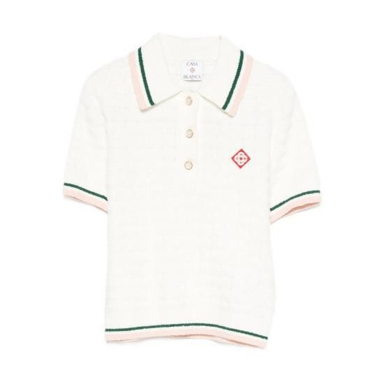 Casablanca CASABLANCA Women Polo Shirts KW 1017 01 WHITE Size S / US 4 / IT 40 - 1 Thumbnail