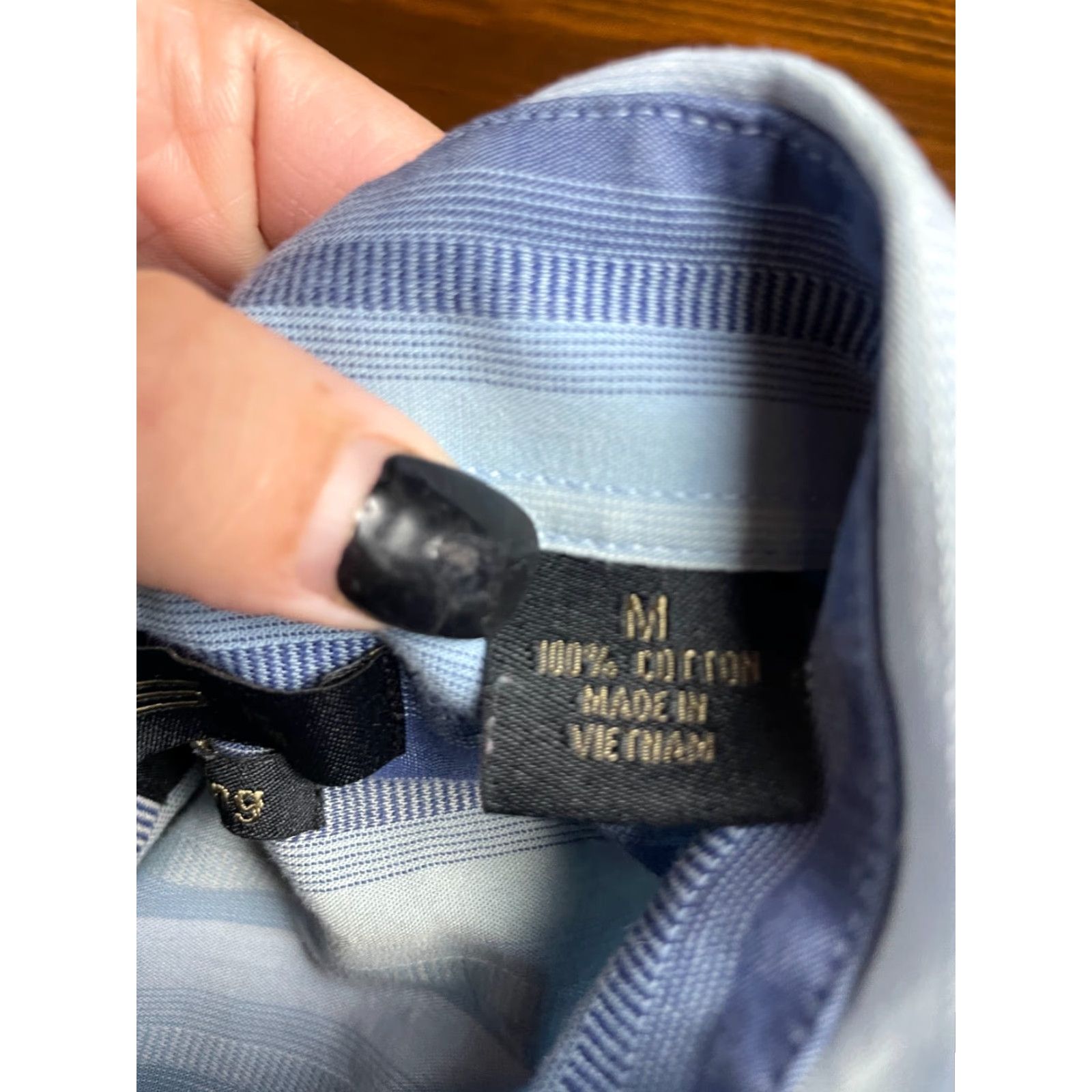 Vintage Axist Shirt Men M White Blue Button-Up Short Sleeve Striped City Dressing Size US M / EU 48-50 / 2 - 5 Thumbnail