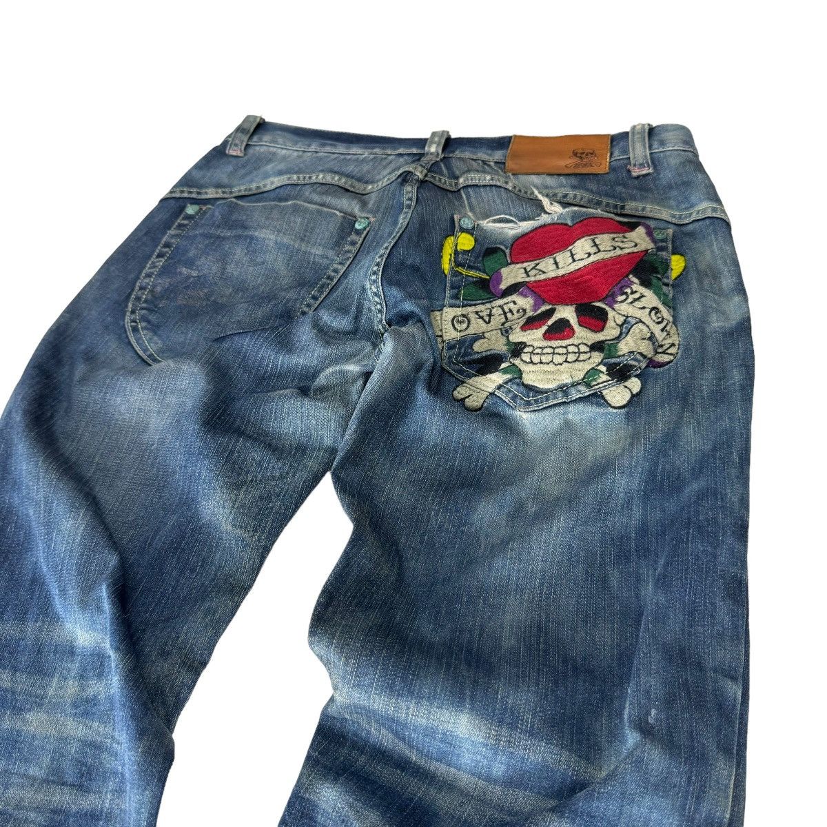 Ed Hardy ☀️ED HARDY DENIM JEANS PANTS Size US 32 / EU 48 - 8 Thumbnail