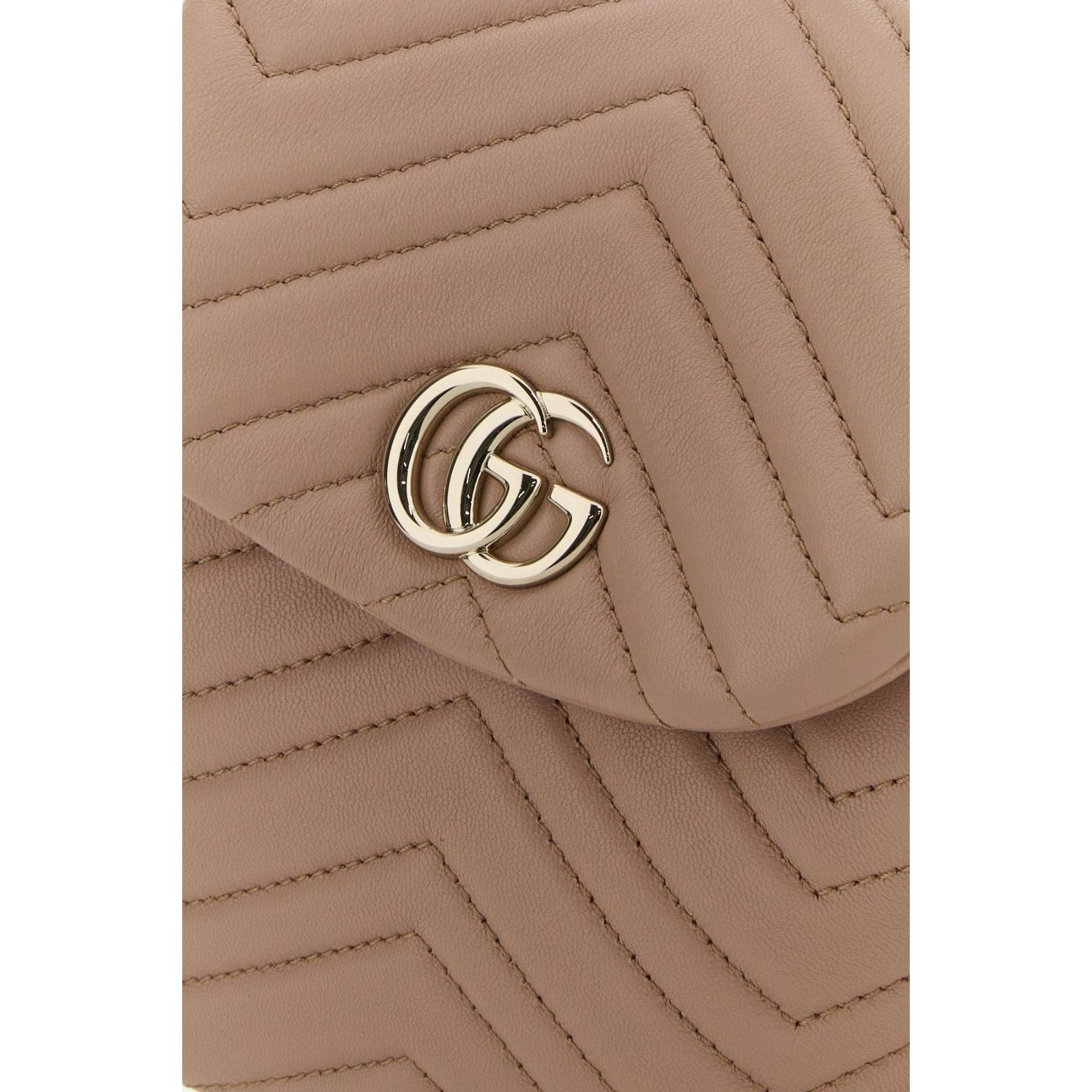 Gucci GUCCI GG Marmont Mini $2950 Beige Backpack New & Authentic Size ONE SIZE - 4 Thumbnail